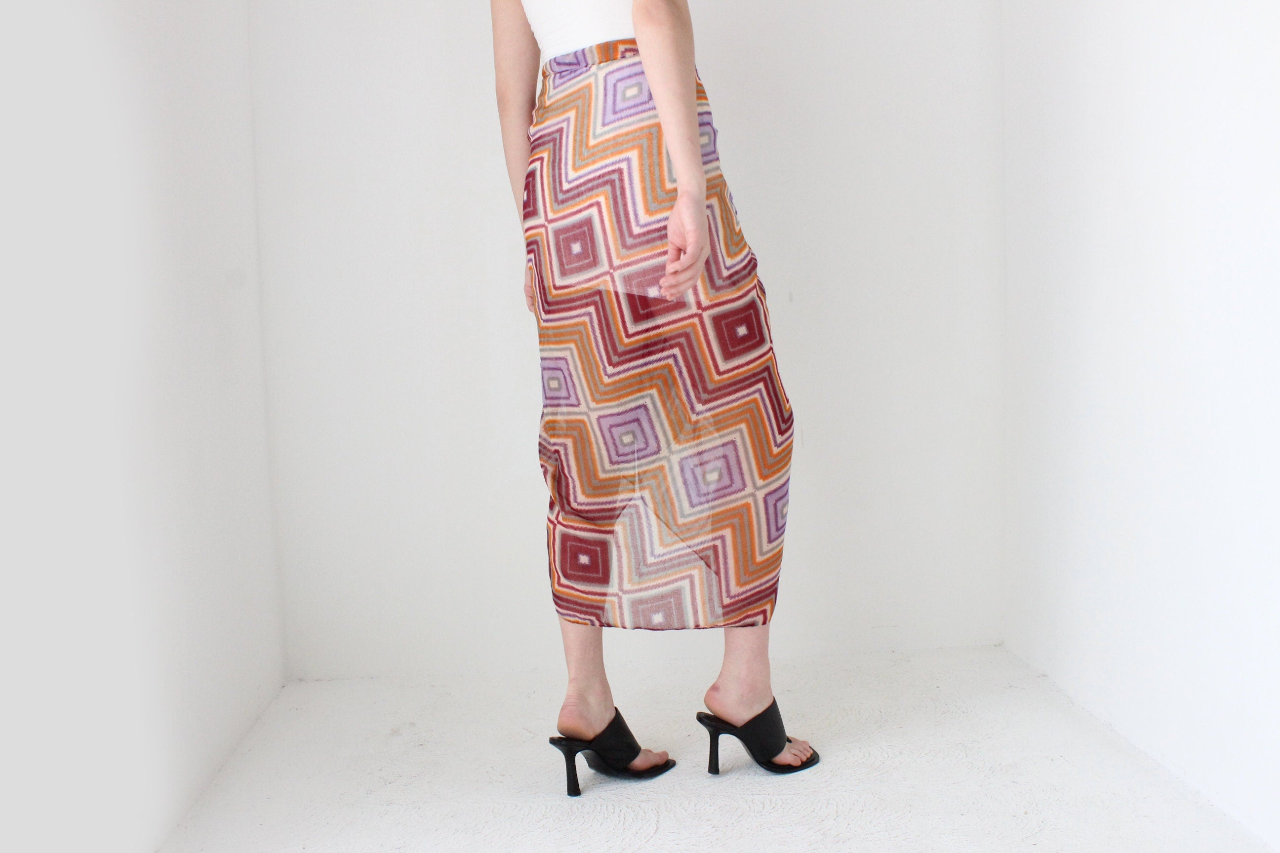 Printed Gauze Sarong / Skirt