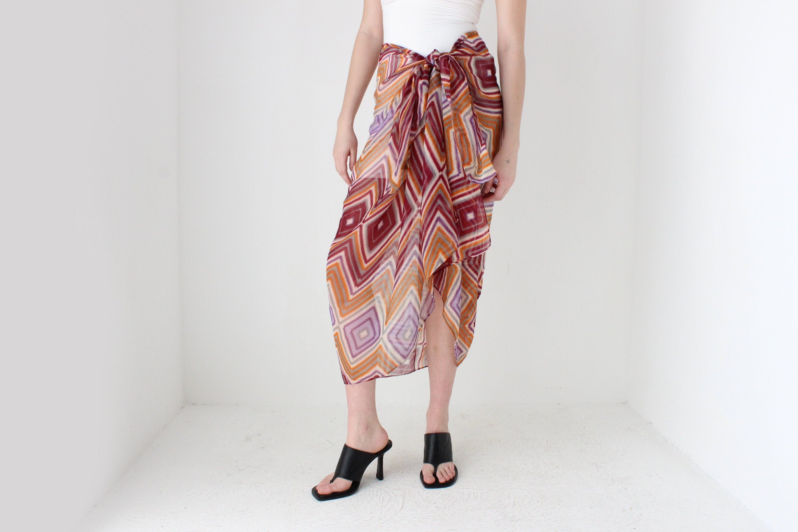 Printed Gauze Sarong / Skirt