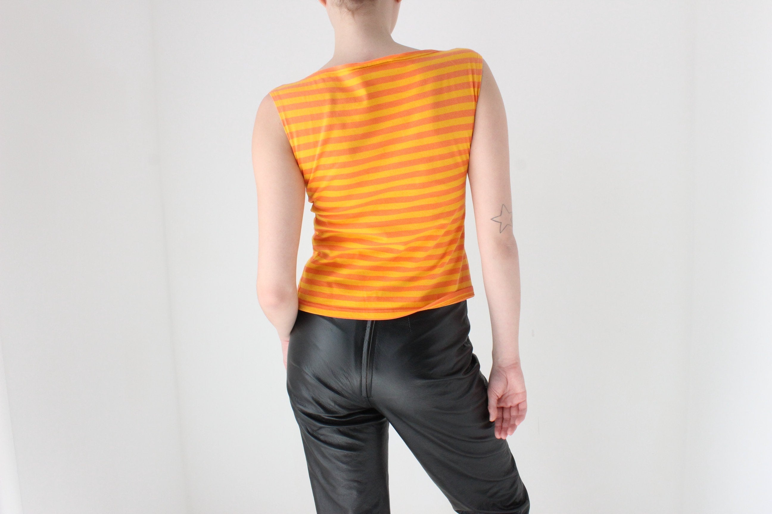 Y2K Marimekko Striped Sleeveless Sunshine Tank