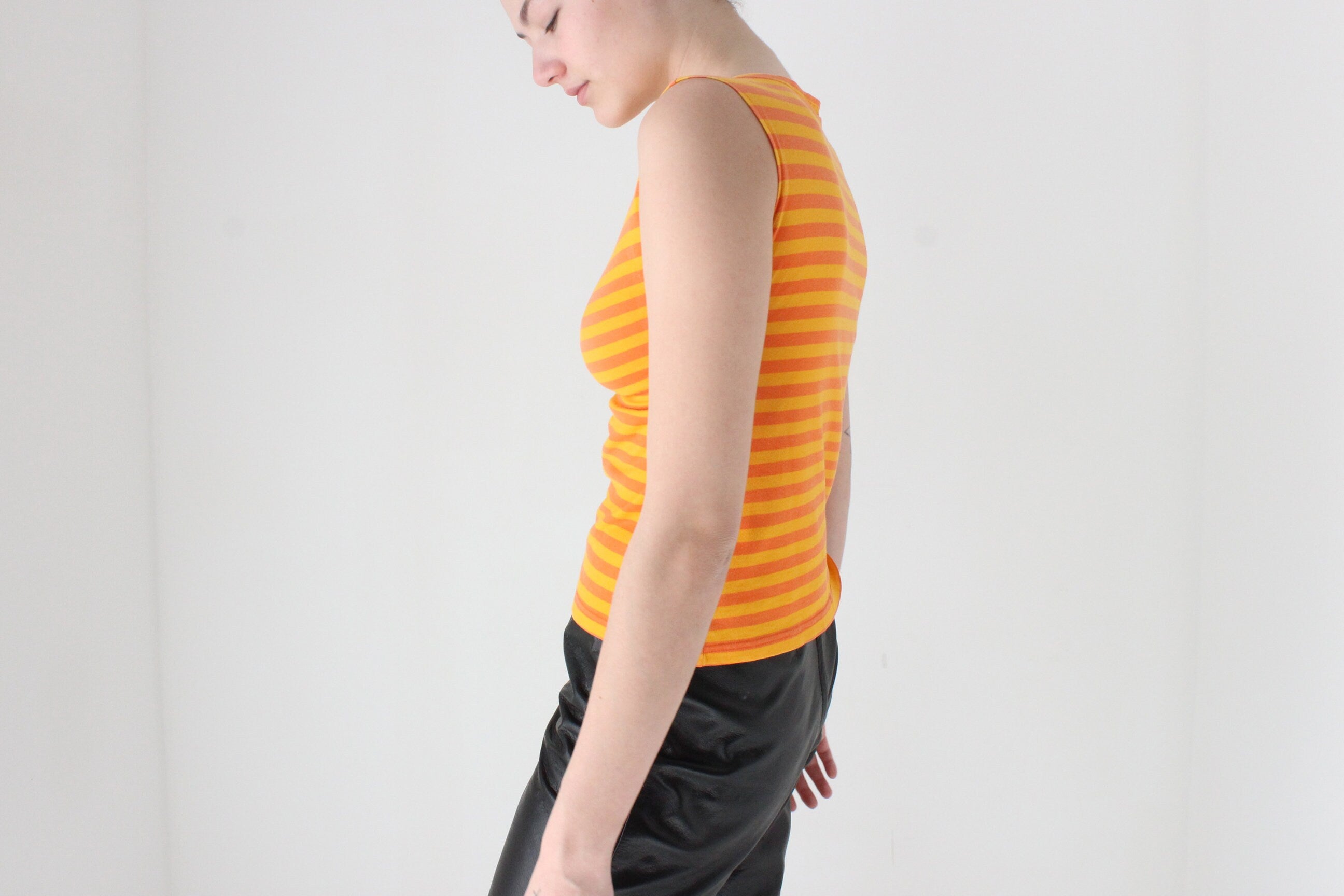 Y2K Marimekko Striped Sleeveless Sunshine Tank