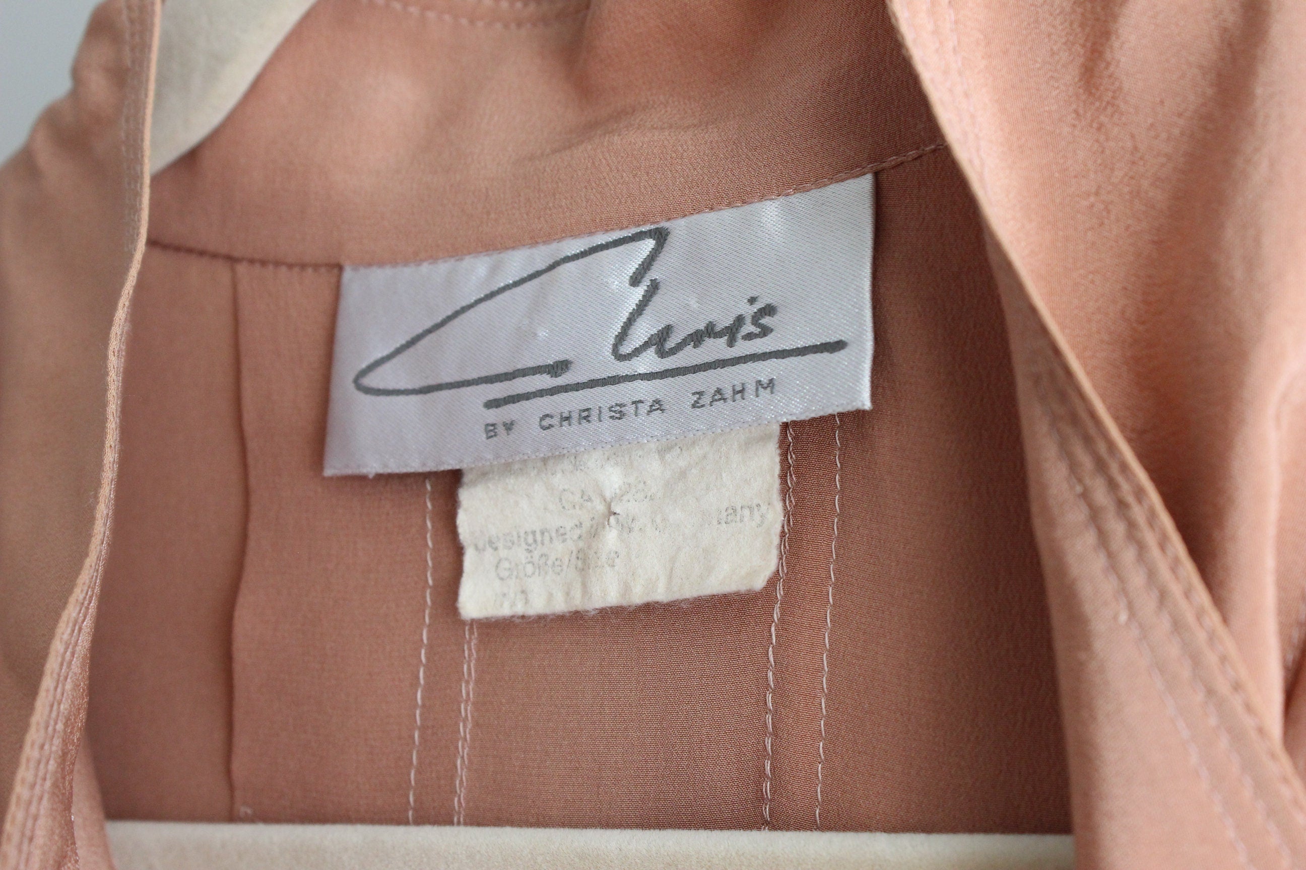 BALLETCORE 80s West German Designer Silk Blouse