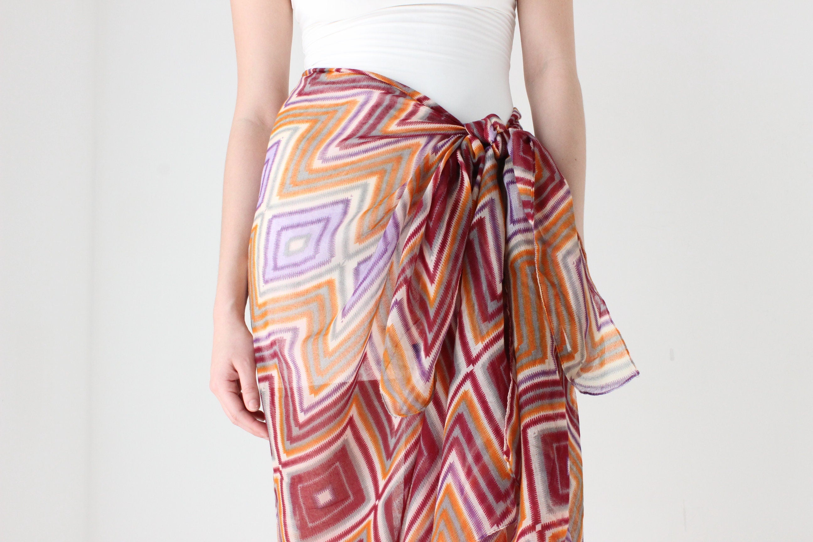 Printed Gauze Sarong / Skirt