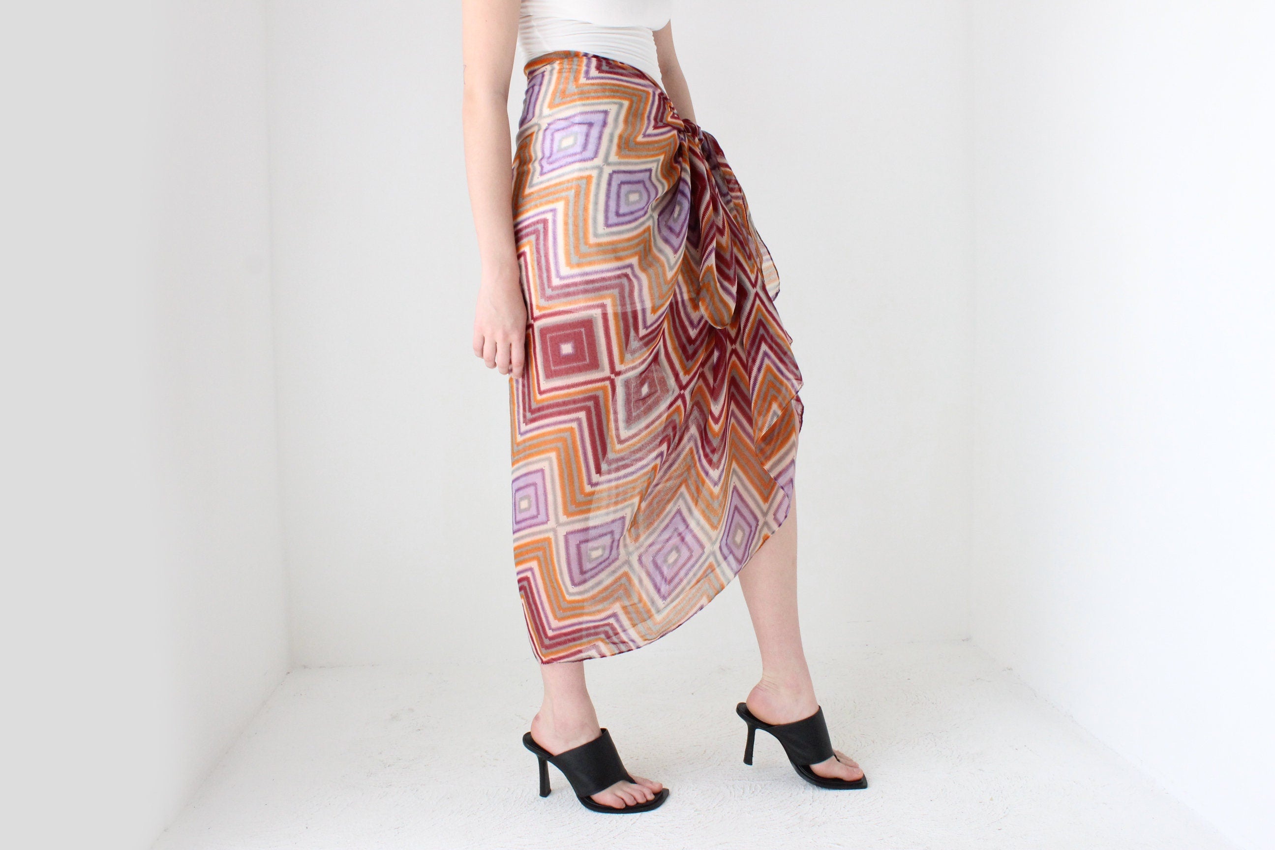 Printed Gauze Sarong / Skirt