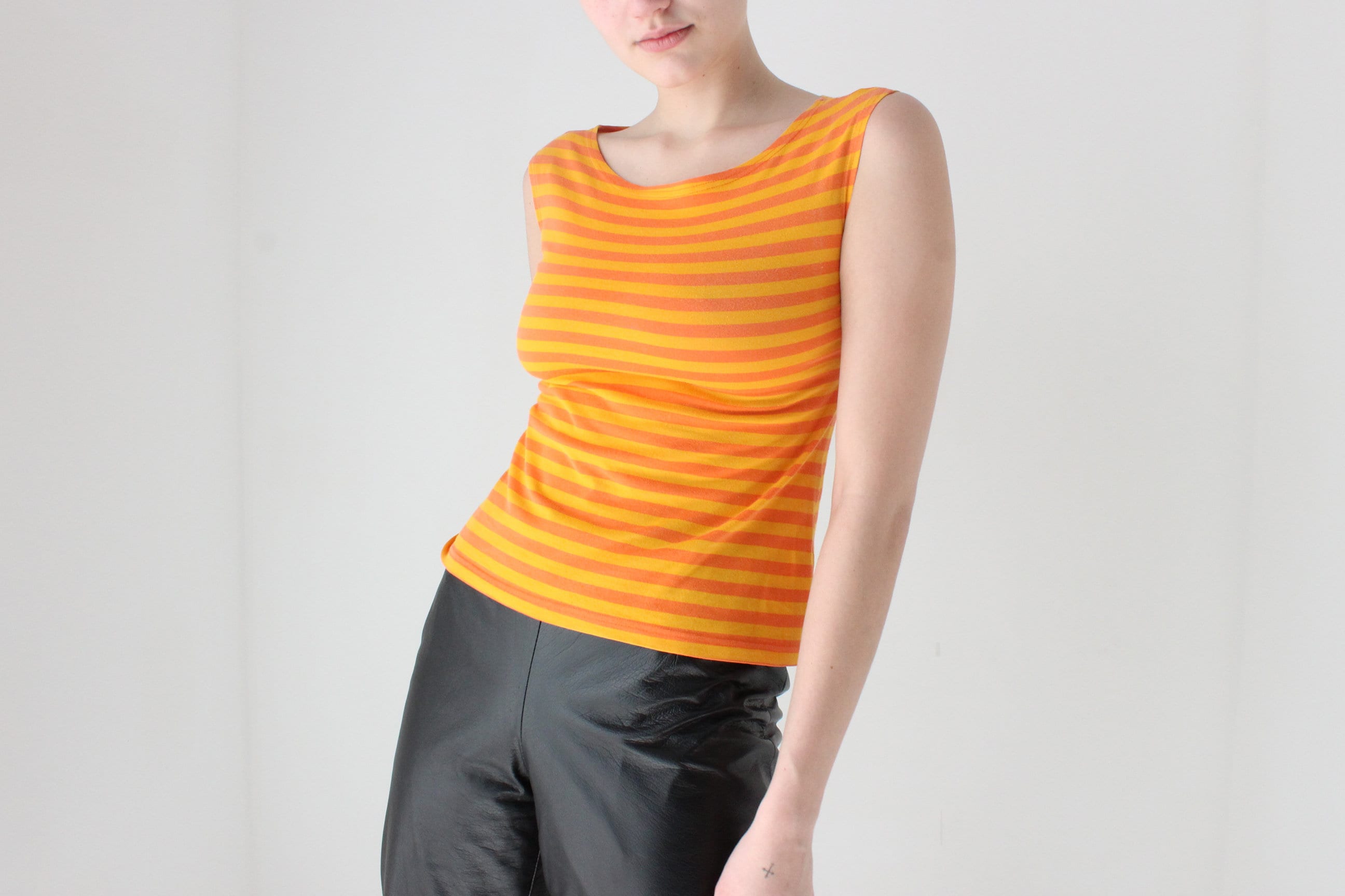 Y2K Marimekko Striped Sleeveless Sunshine Tank