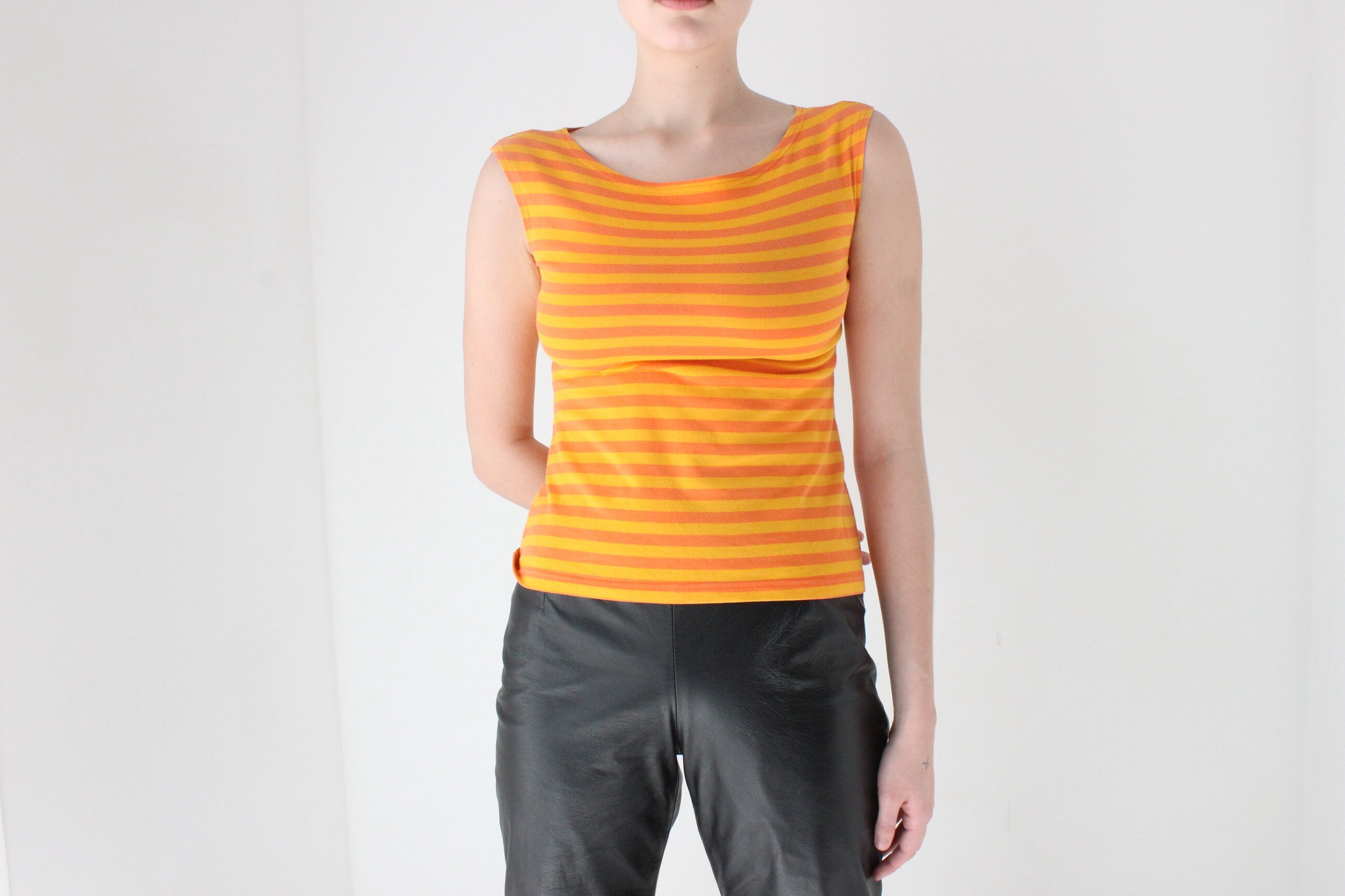 Y2K Marimekko Striped Sleeveless Sunshine Tank