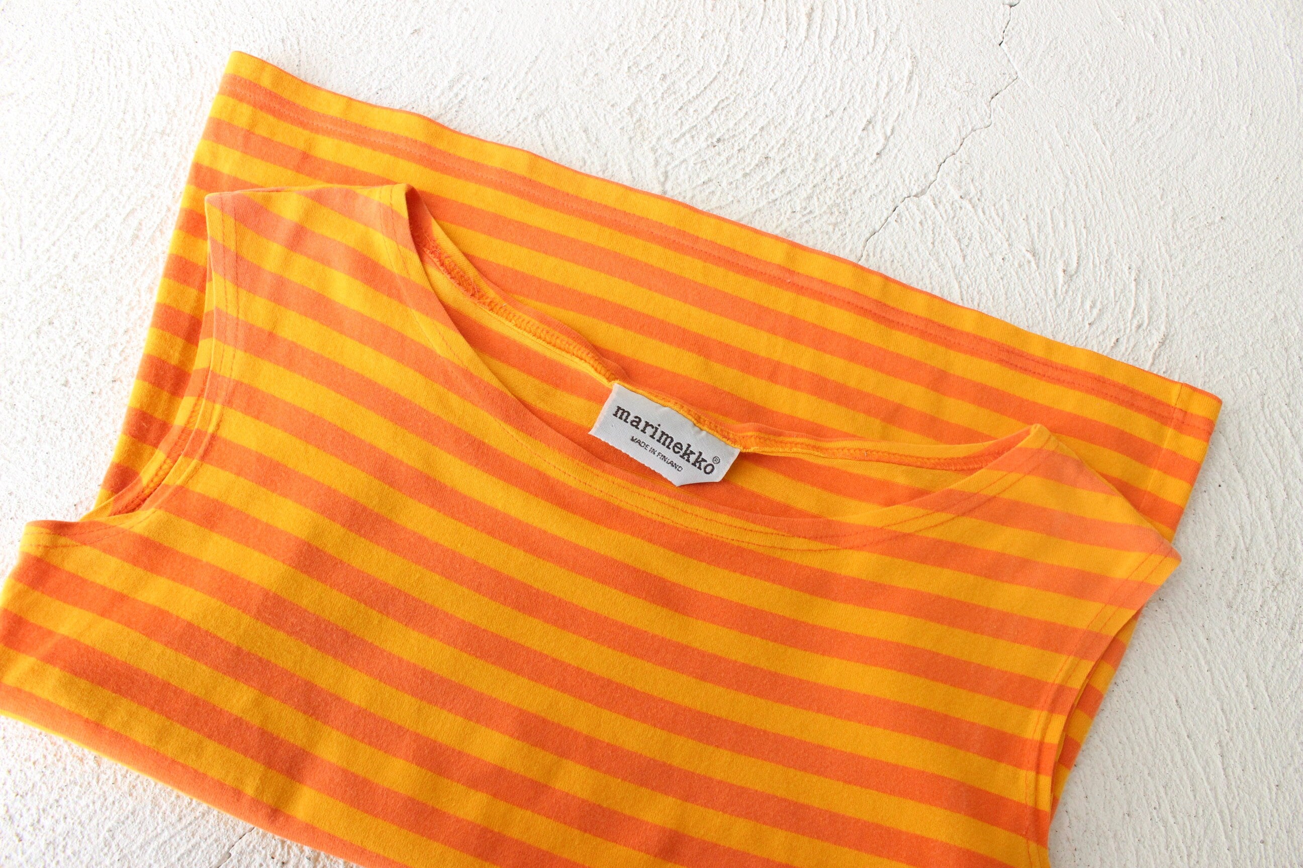 Y2K Marimekko Striped Sleeveless Sunshine Tank