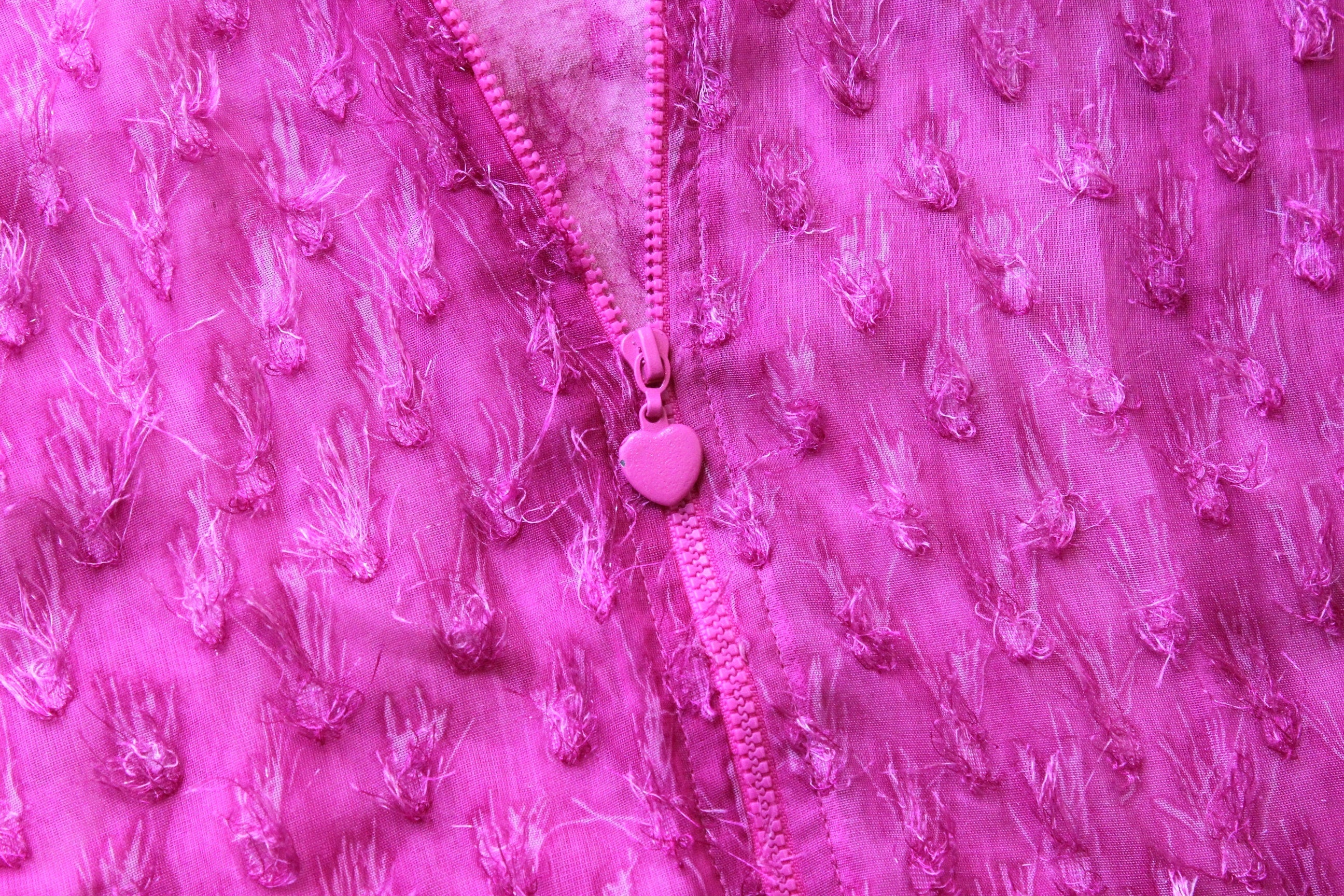 Wild Y2K Raver Sheer Fluffy Textured Hooded Jacket