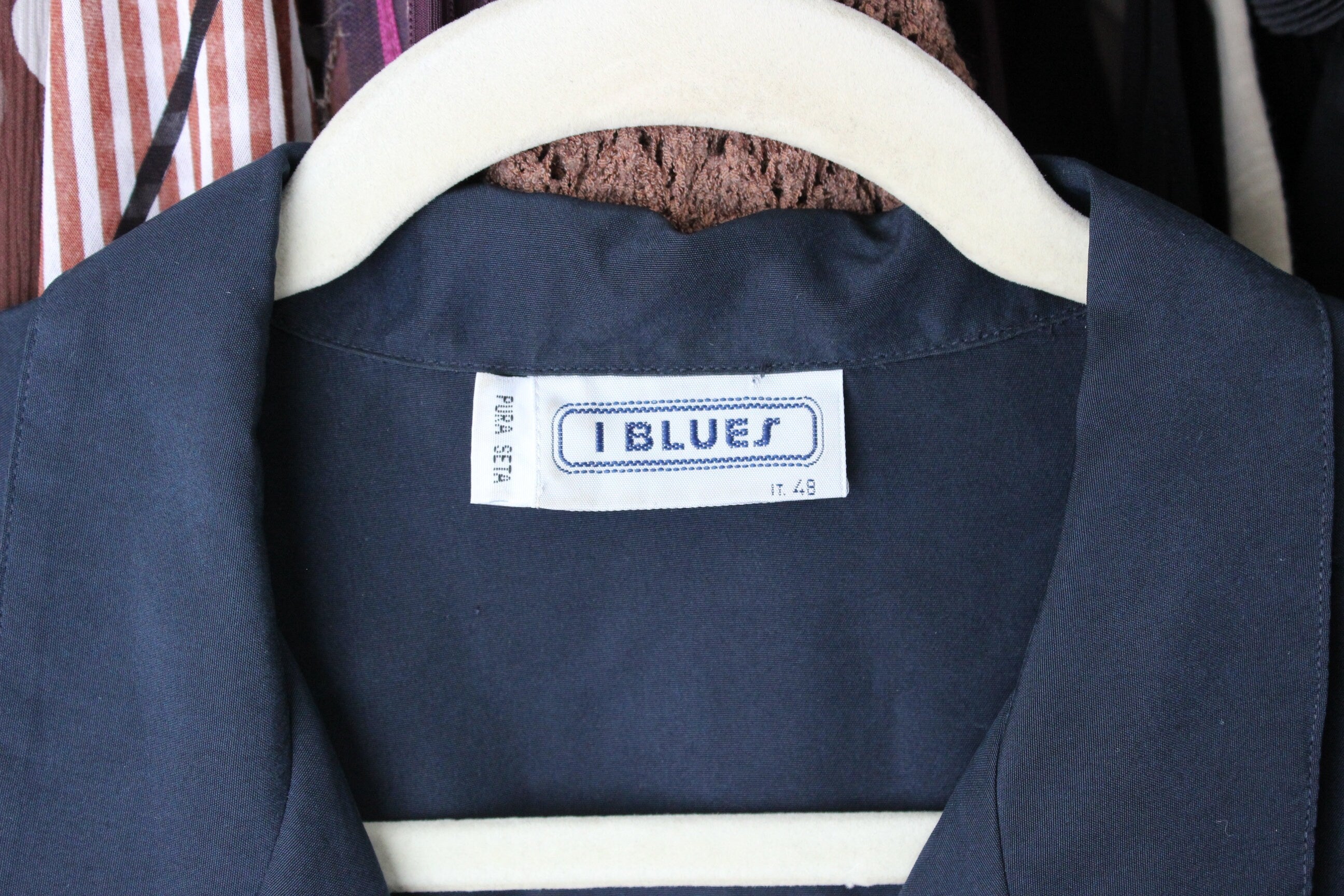 80s Pure Silk Midnight Blue Relaxed Jumpsuit