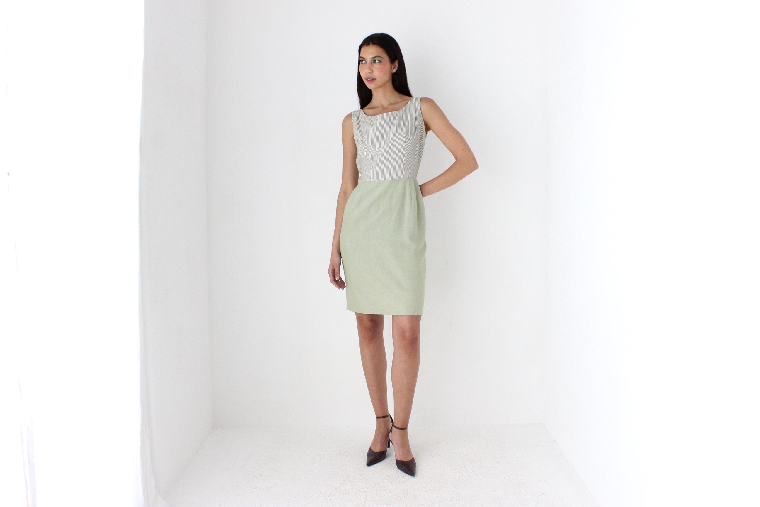 50s Cotton Two Piece Matching Set - Dress & Bolero