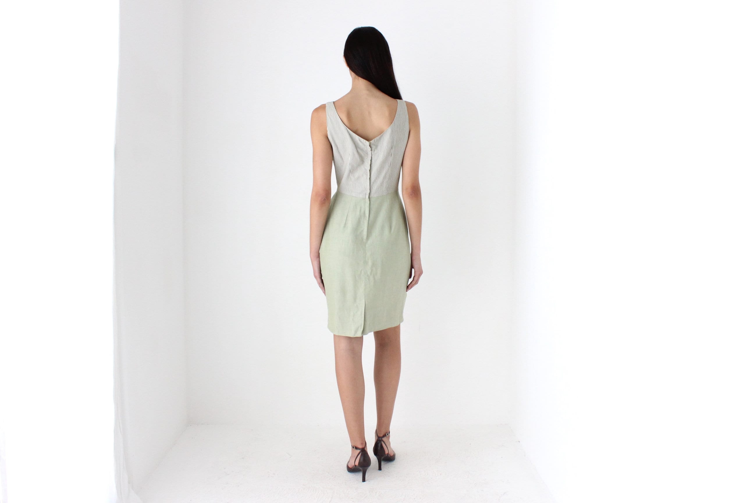 50s Cotton Two Piece Matching Set - Dress & Bolero