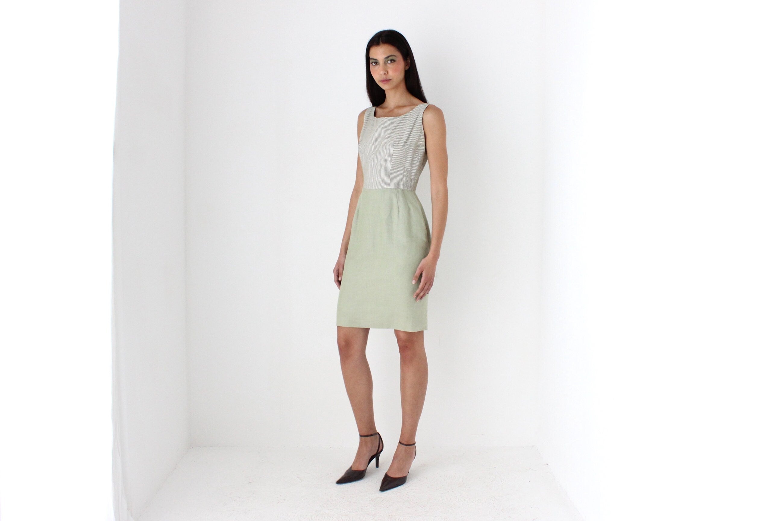 50s Cotton Two Piece Matching Set - Dress & Bolero