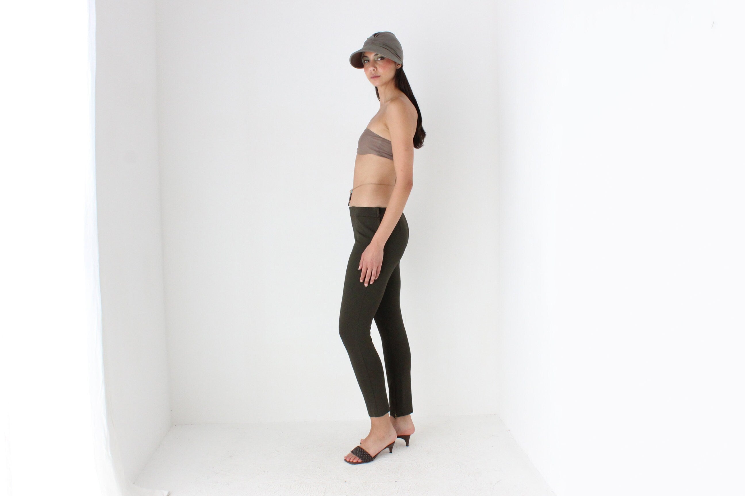 Funky 2000s Lycra Ruched Head Wrap / Visor