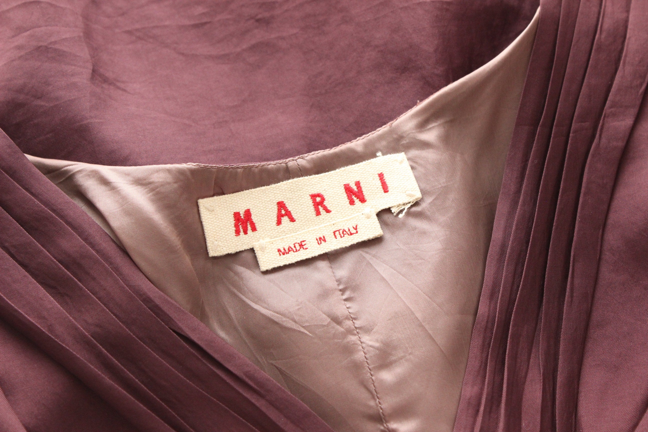 2000s MARNI Gathered Texture Cocoon Dress