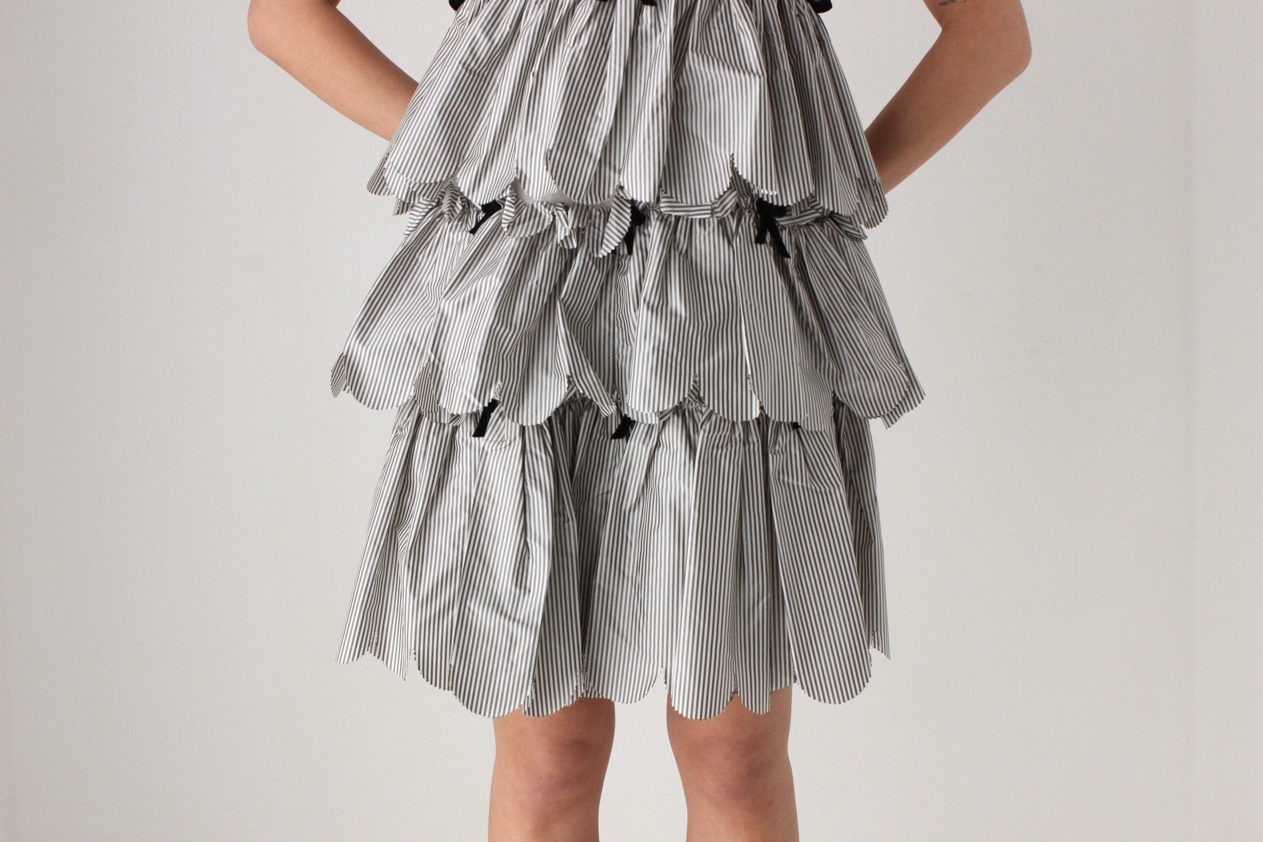 Y2K MARC JACOBS Silk Taffeta Voluminous Ruffle Dress