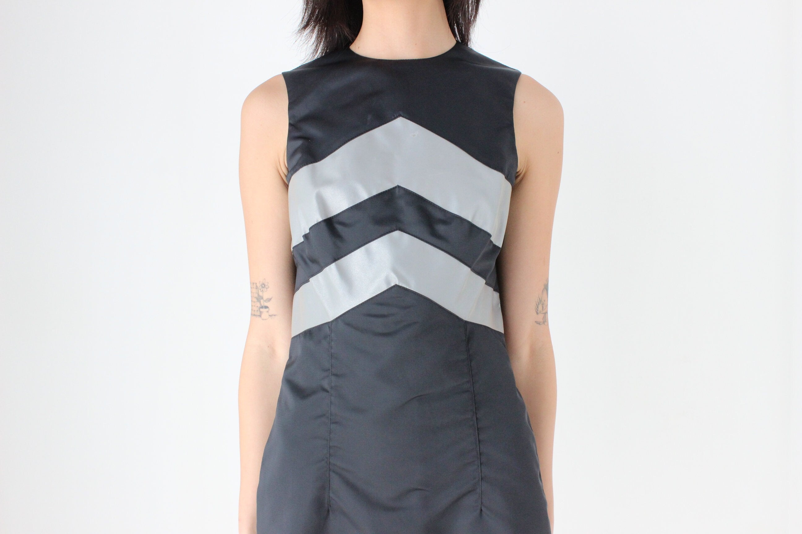 90s Patented 3M Reflective Panel Cyber Rave Techno Dress