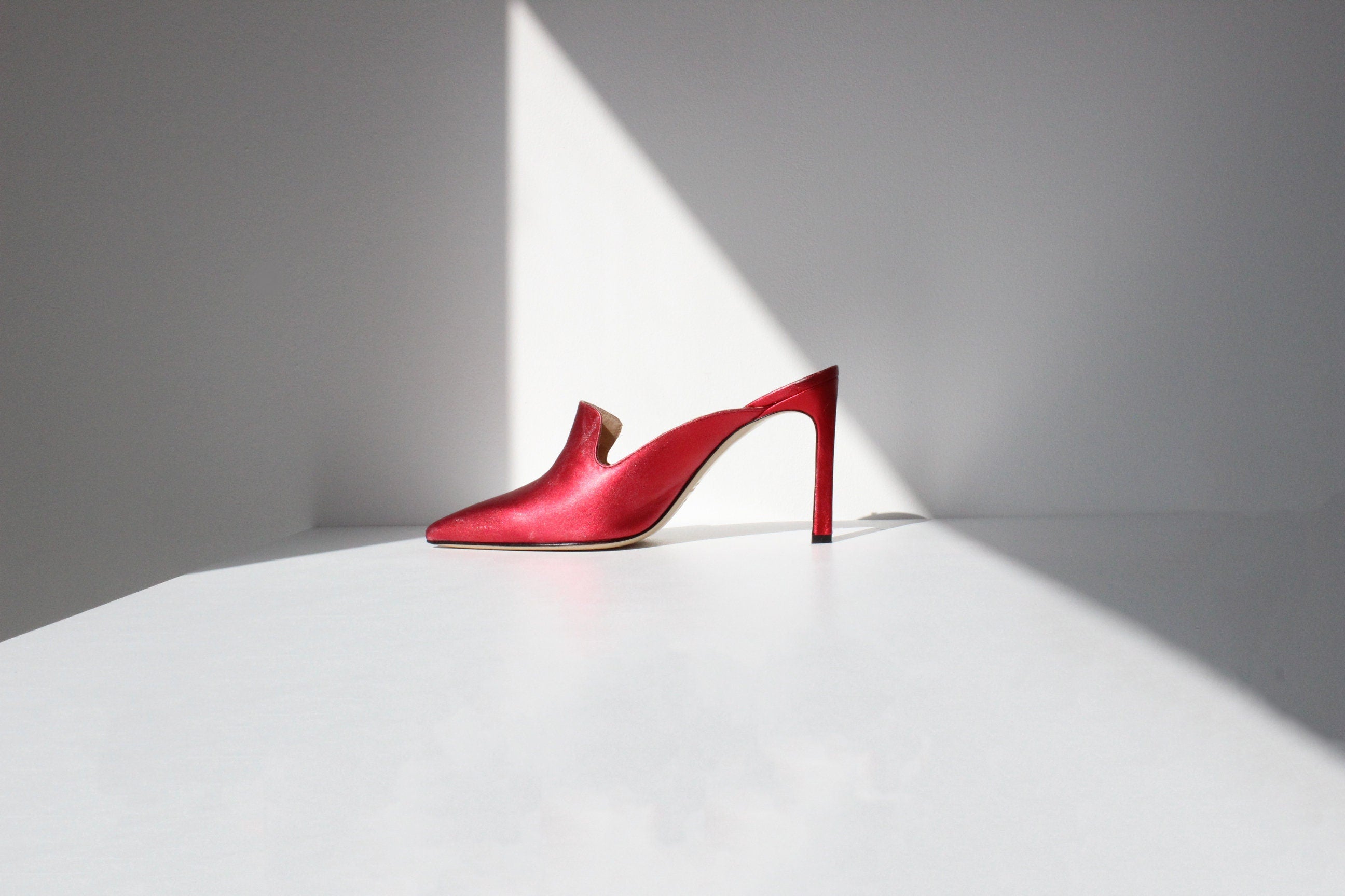 2000s Roberto Botticelli Metallic Leather Mules ~ Euro 40