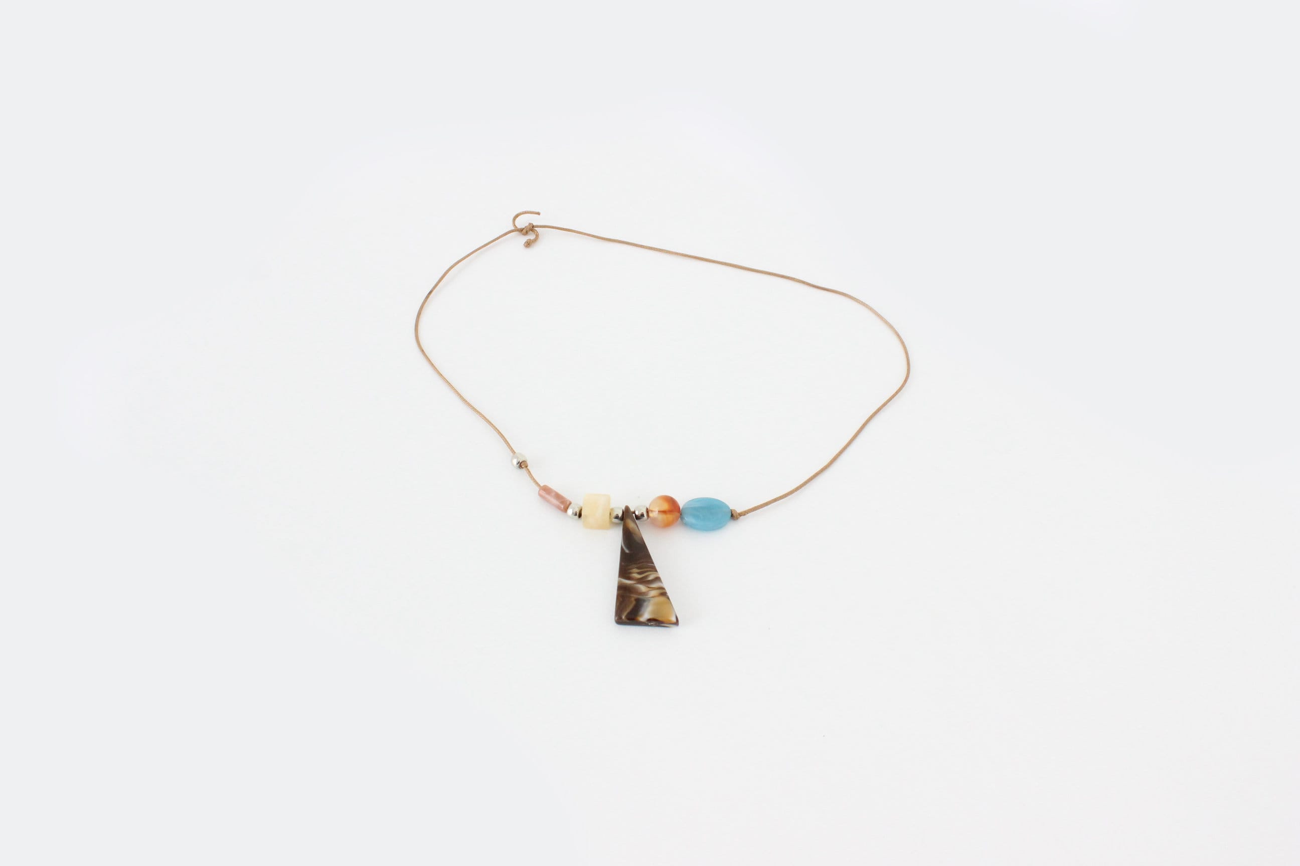 2000s Beaded Charm Accessory Rope Tie Belt