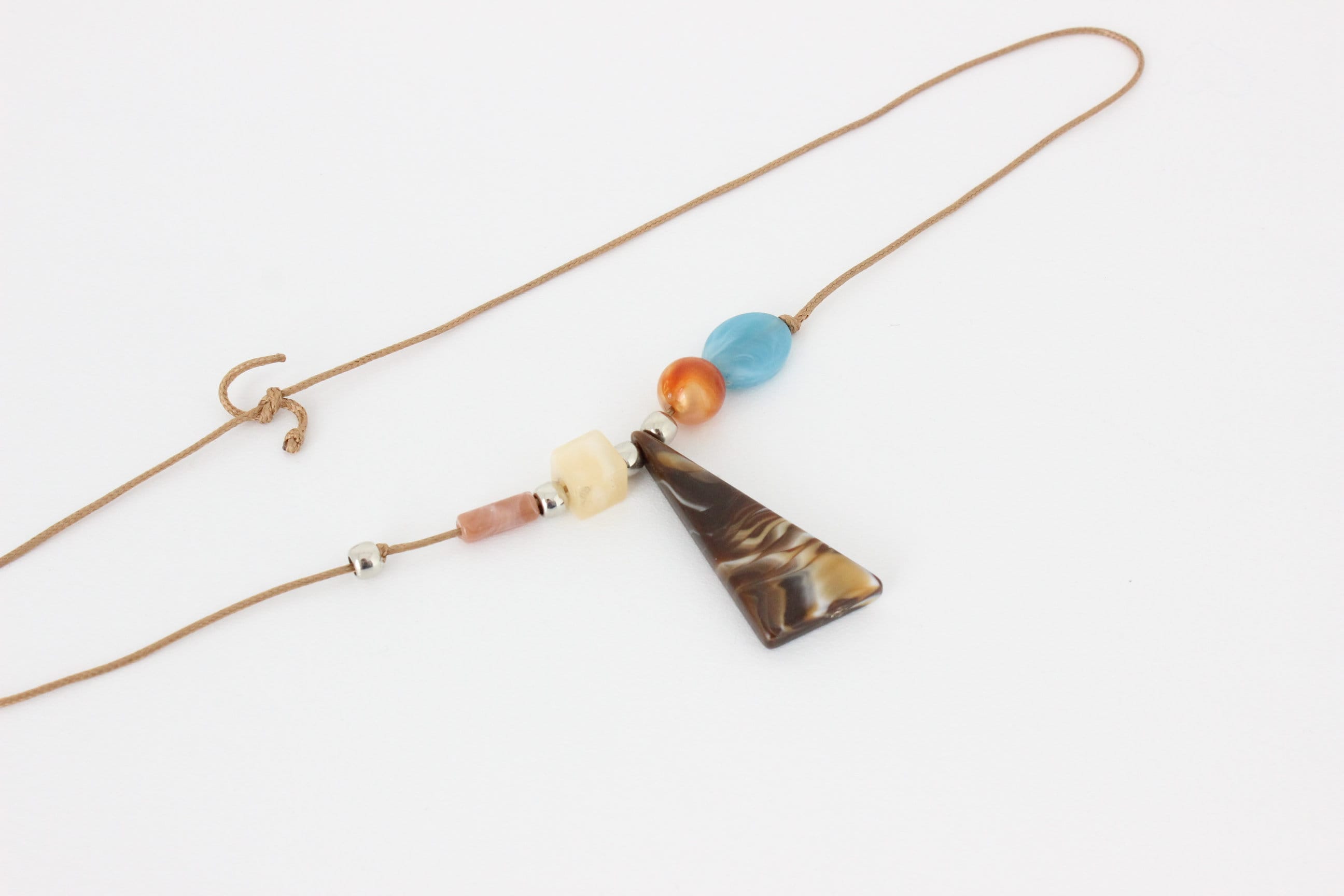 2000s Beaded Charm Accessory Rope Tie Belt