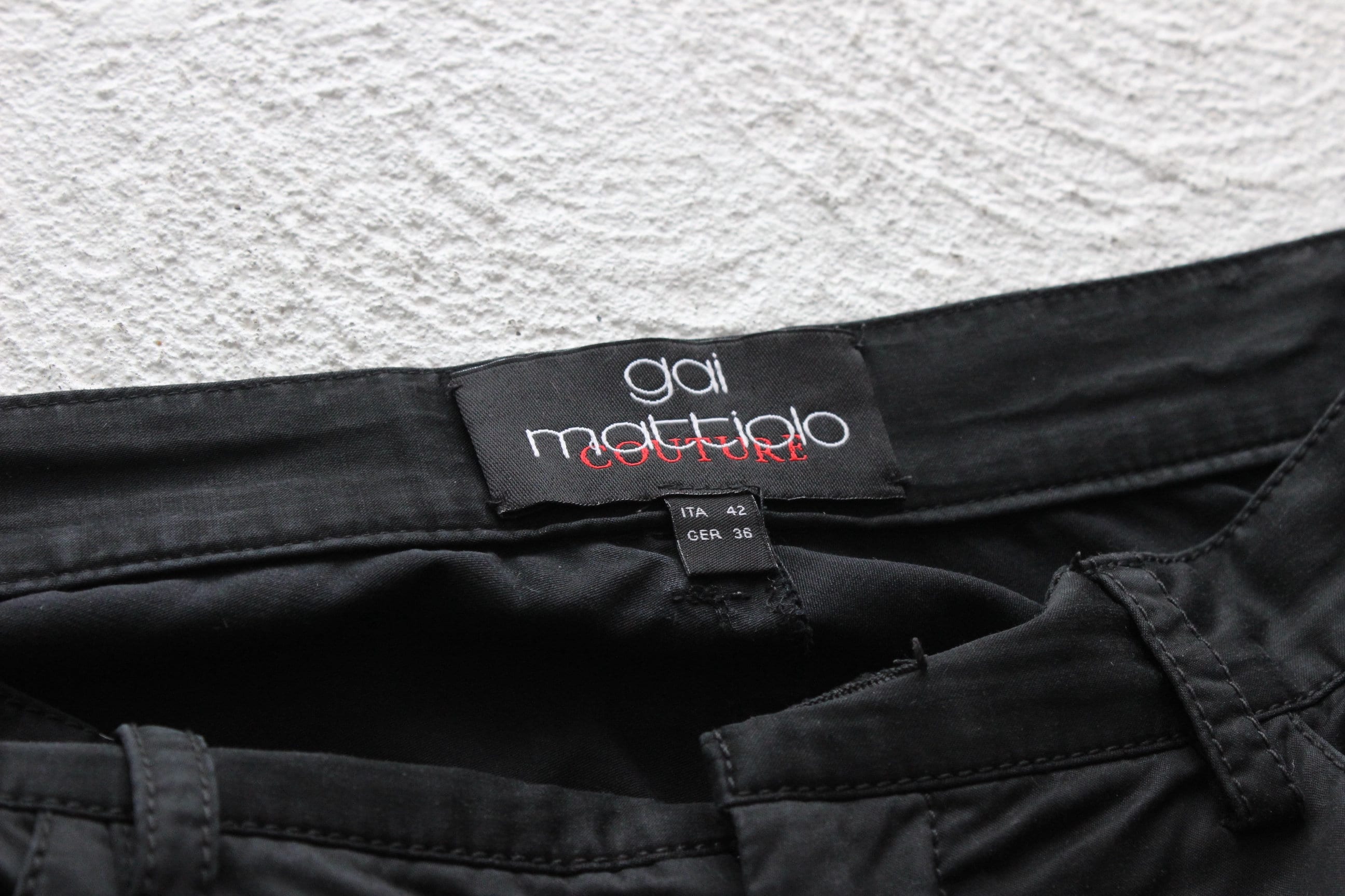 90s Gai Mattiolo Couture Italian Vintage Abstract Satin Jeans