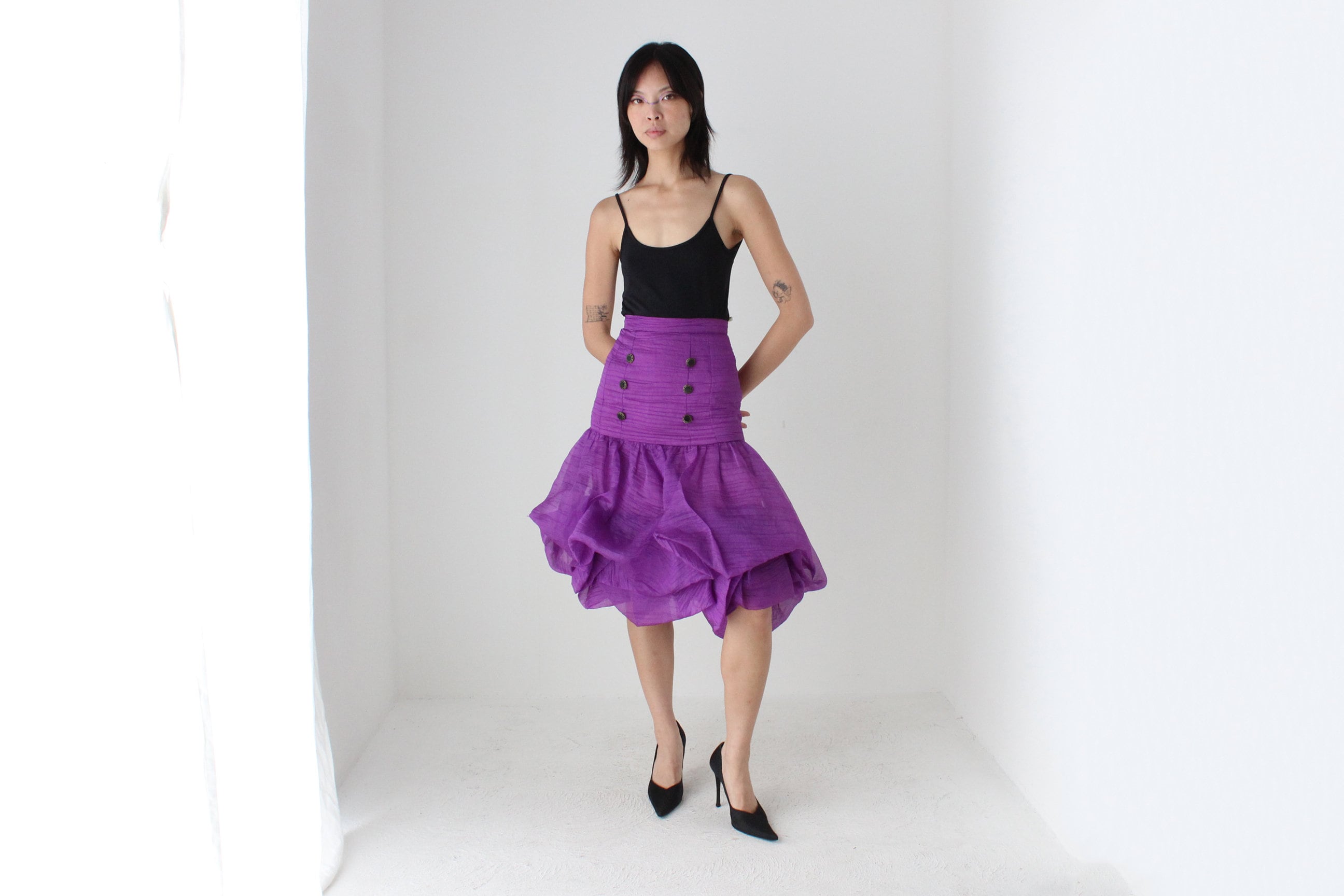 INSANE 80s 'Harry Who' Sculptural Puff Bubble Skirt