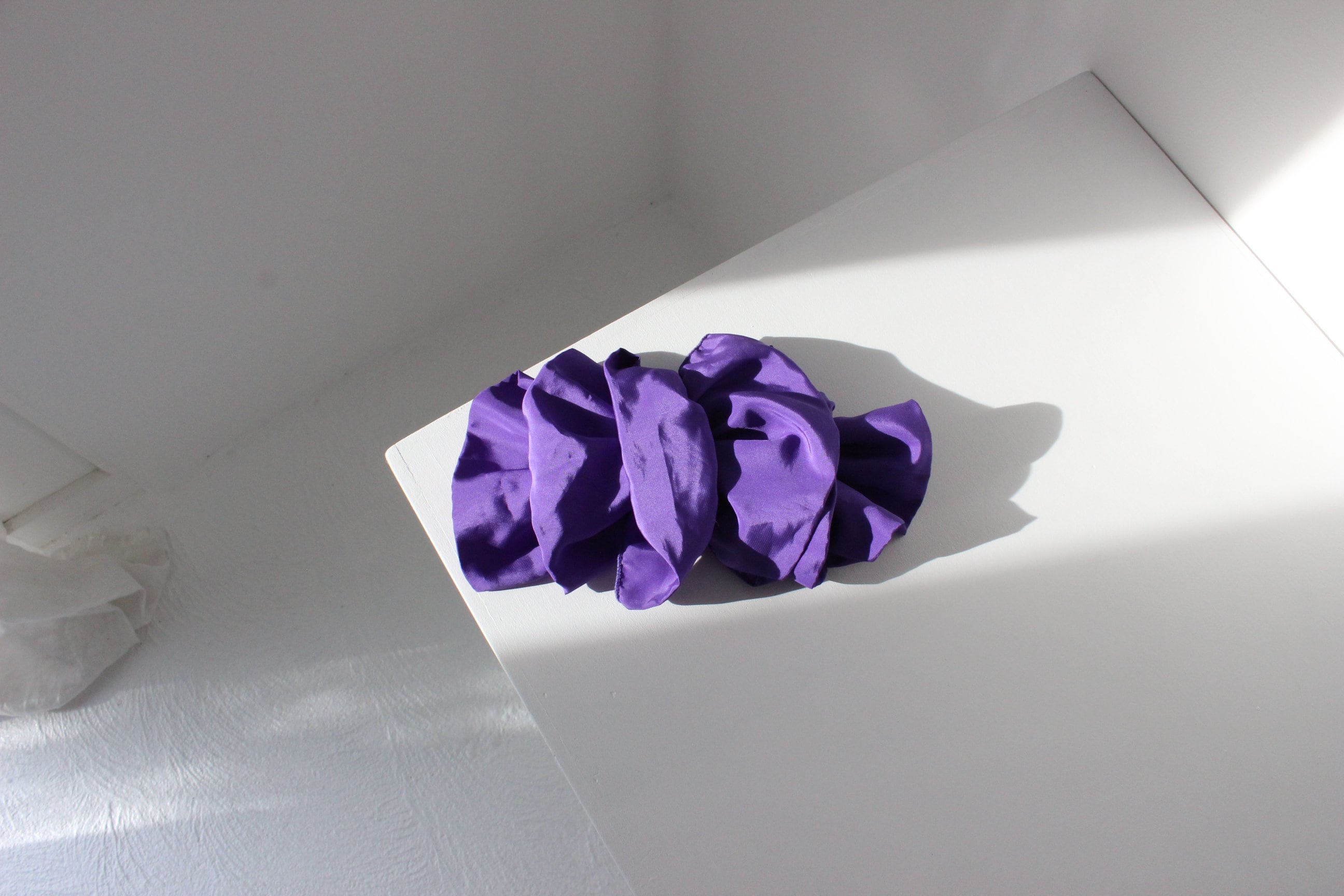 80s Oversized Purple Puffy Bow Hair Clip Barrette
