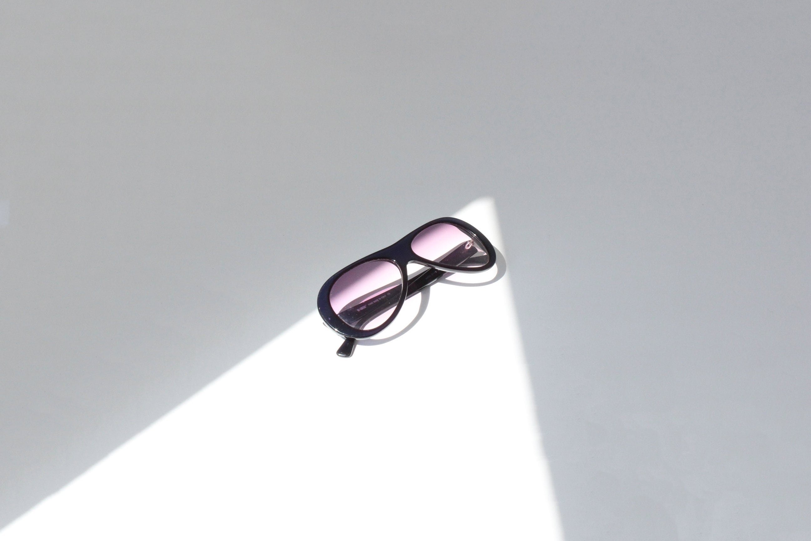 2000s Handmade Italian Vintage Resin Aviator Sunglasses