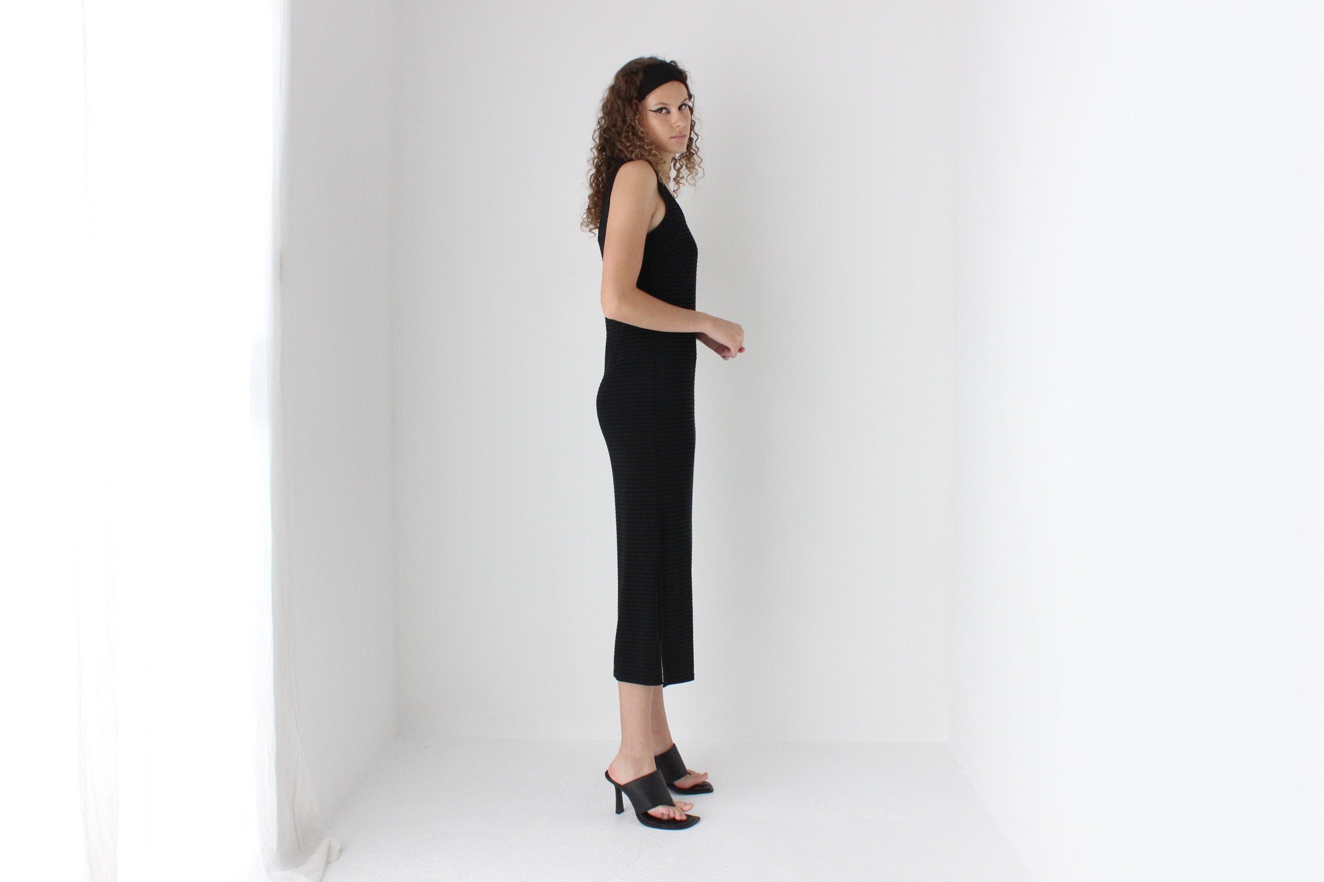 90s Simple Scoop Neck Tank Dress