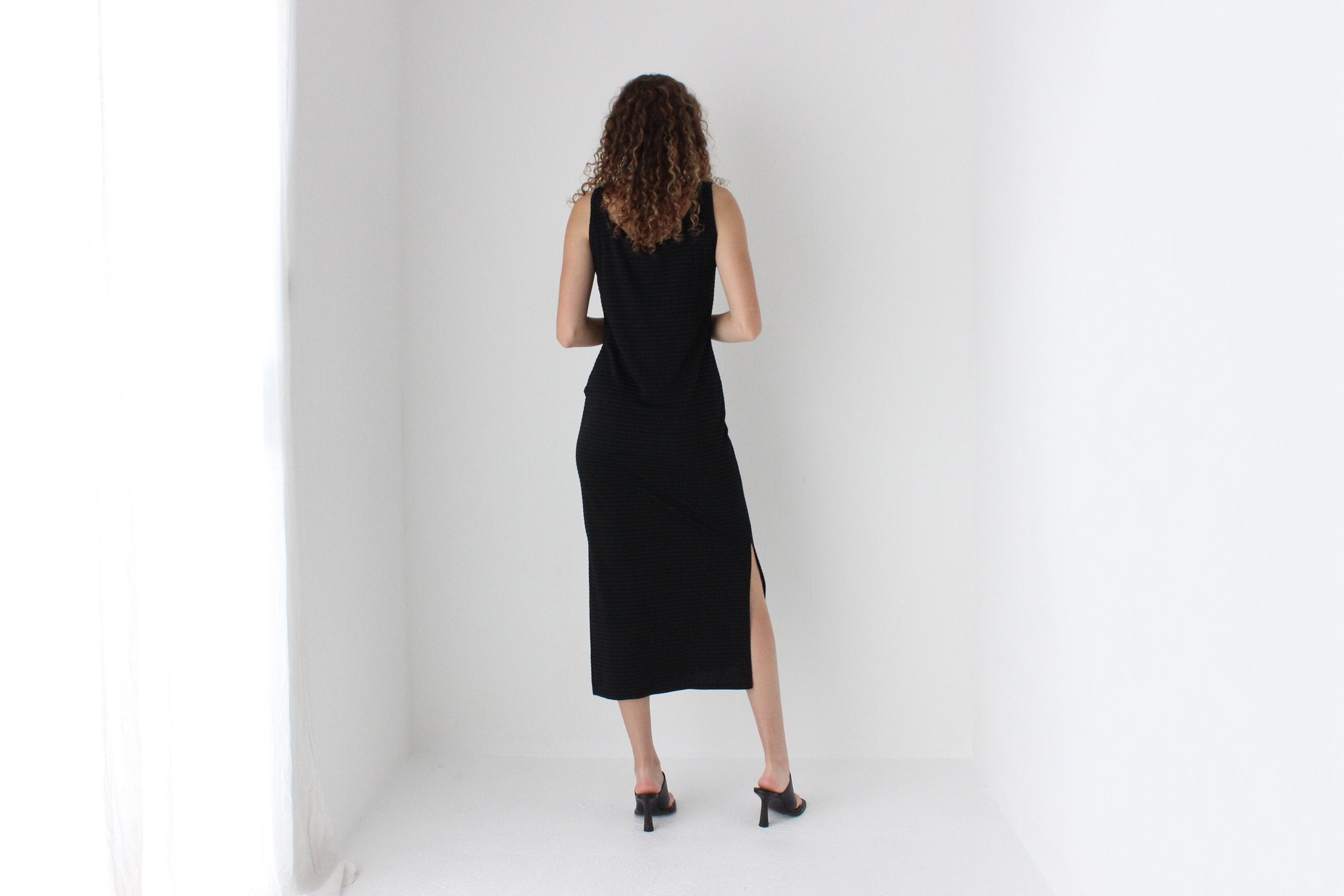 90s Simple Scoop Neck Tank Dress
