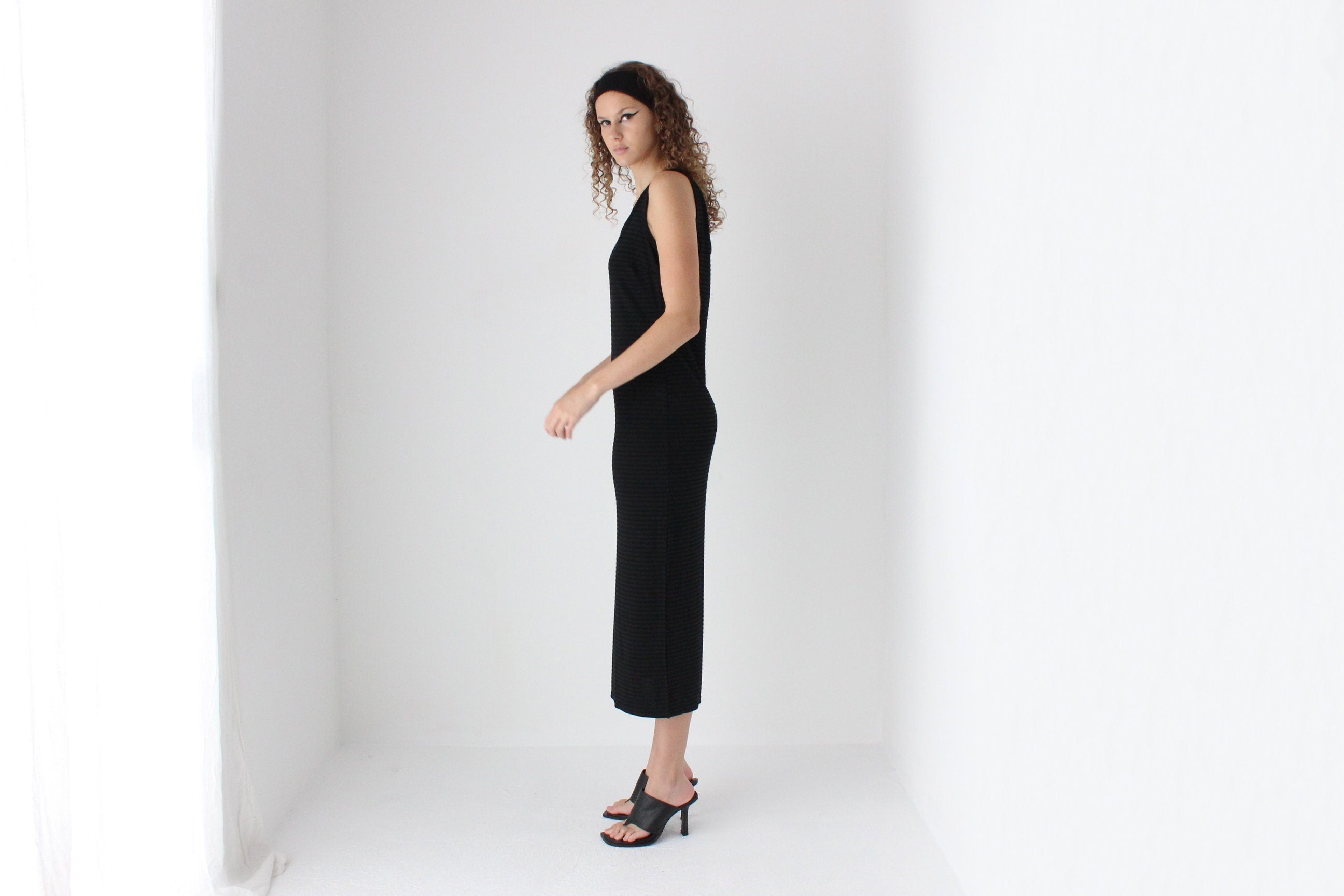 90s Simple Scoop Neck Tank Dress