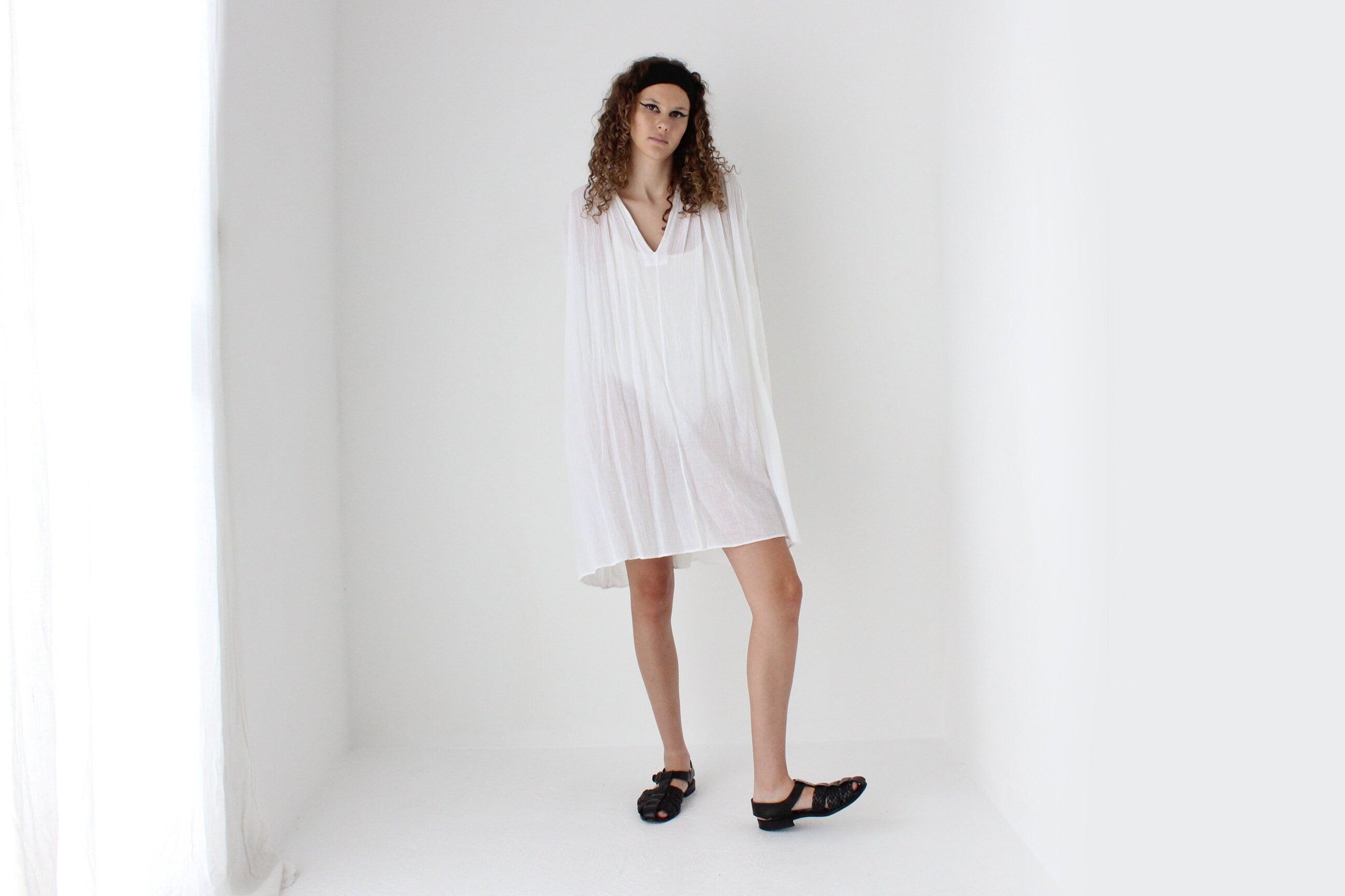 2000s Sunday Atelier Sheer Gauze Beach Dress