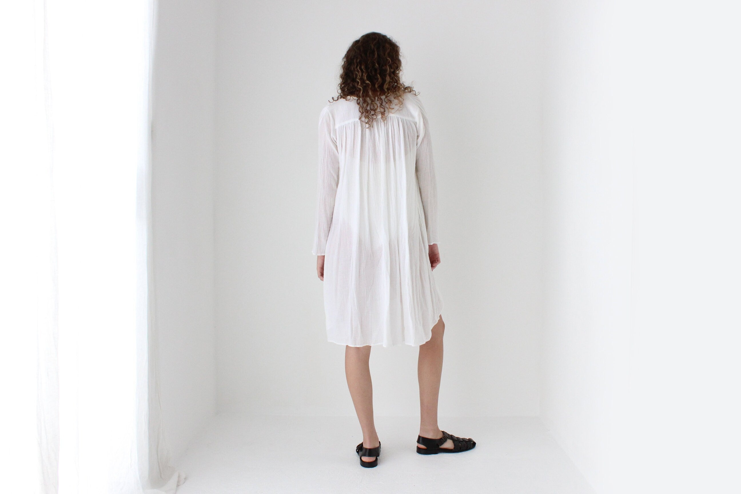 2000s Sunday Atelier Sheer Gauze Beach Dress