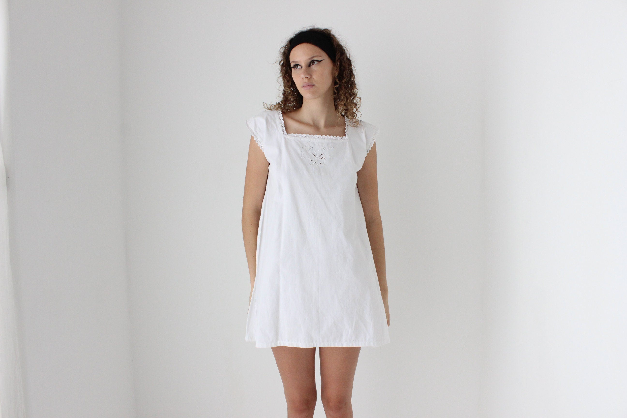 Antique Italian Cotton Smock