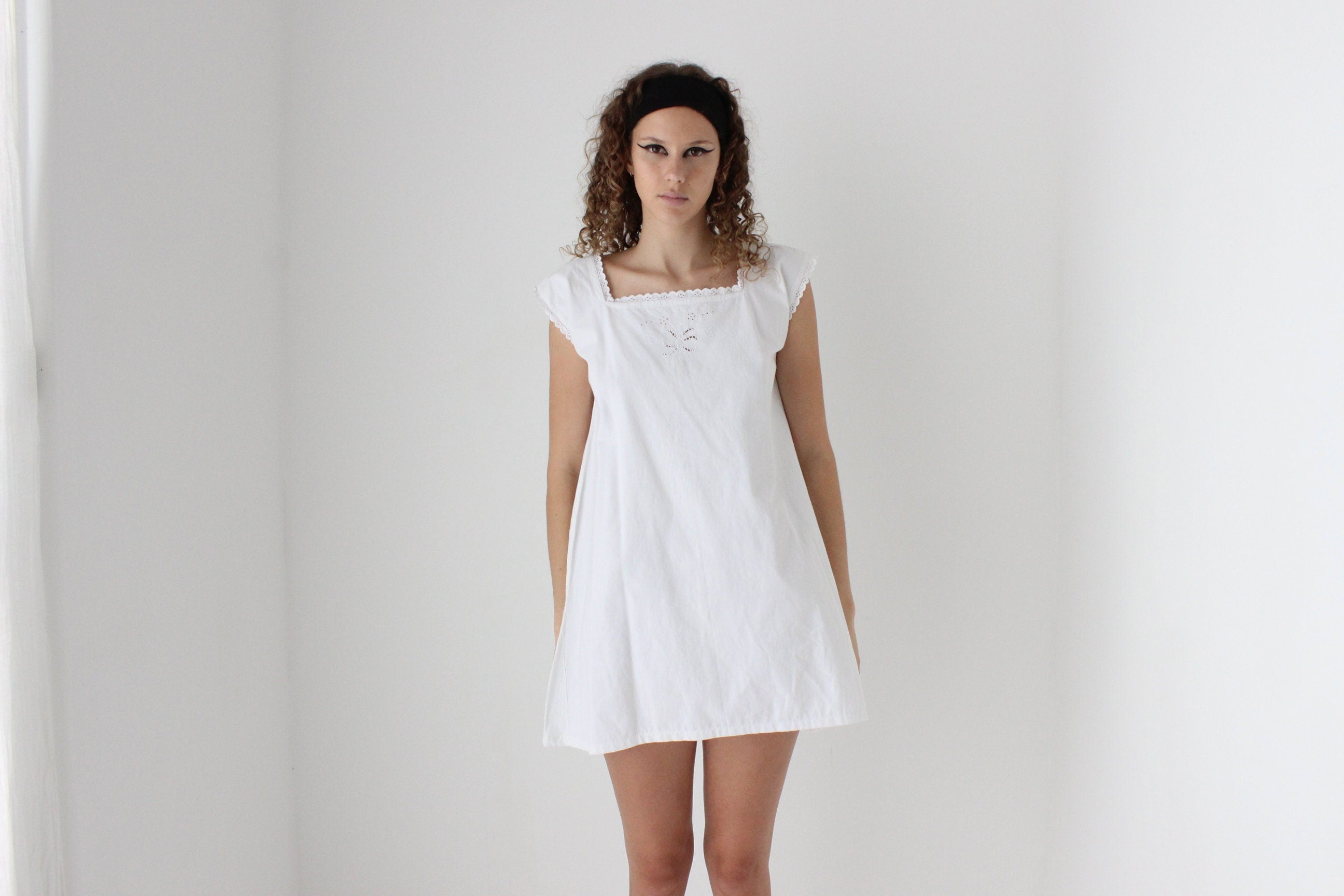 Antique Italian Cotton Smock