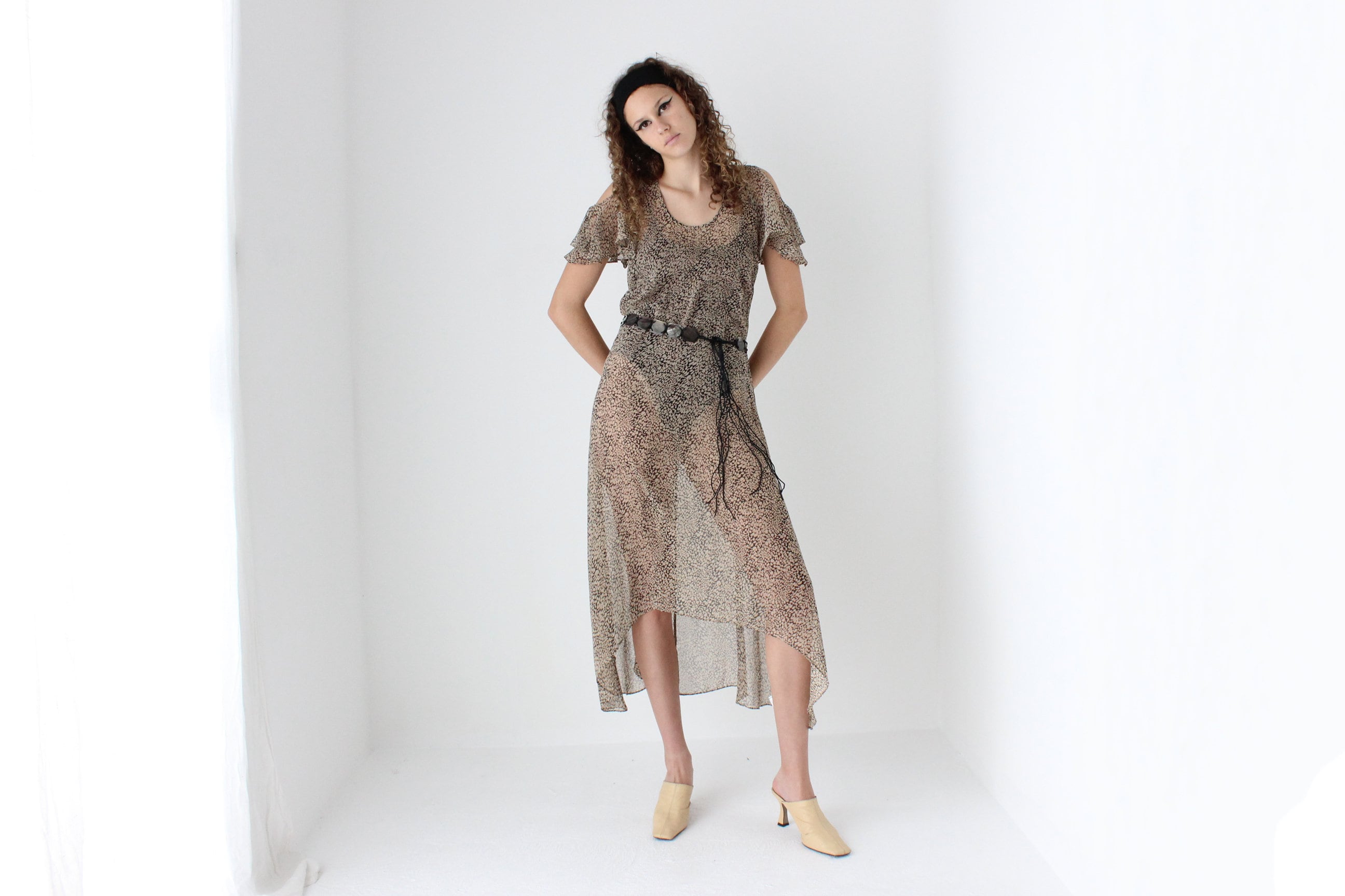 Sheer 2010s Floaty Summer Dress