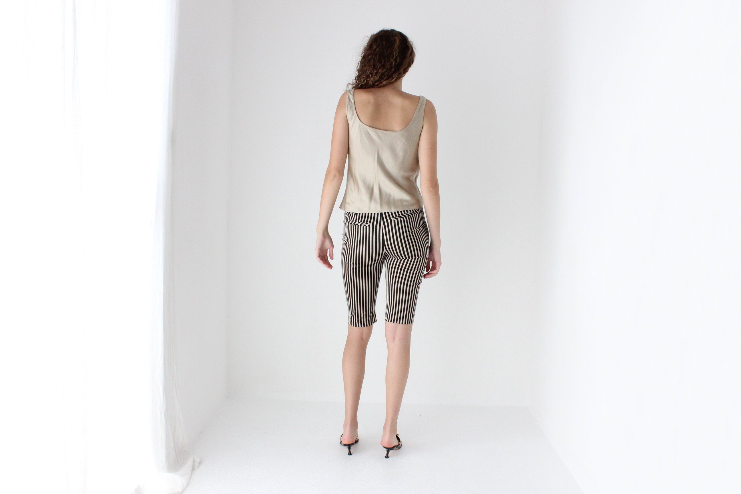 Y2K Striped Long Line Bermuda Shorts - MNZ Vibes