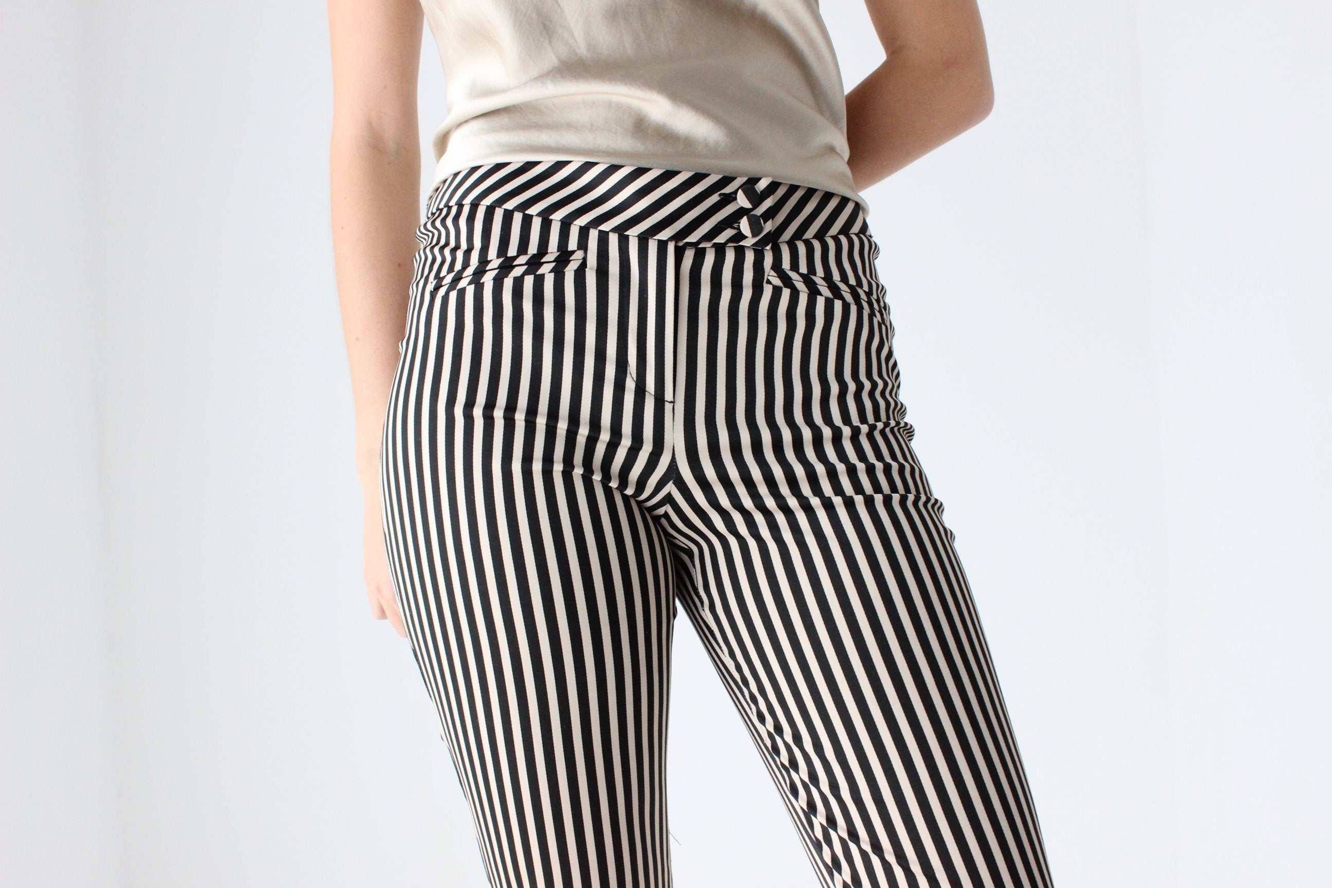 Y2K Striped Long Line Bermuda Shorts - MNZ Vibes