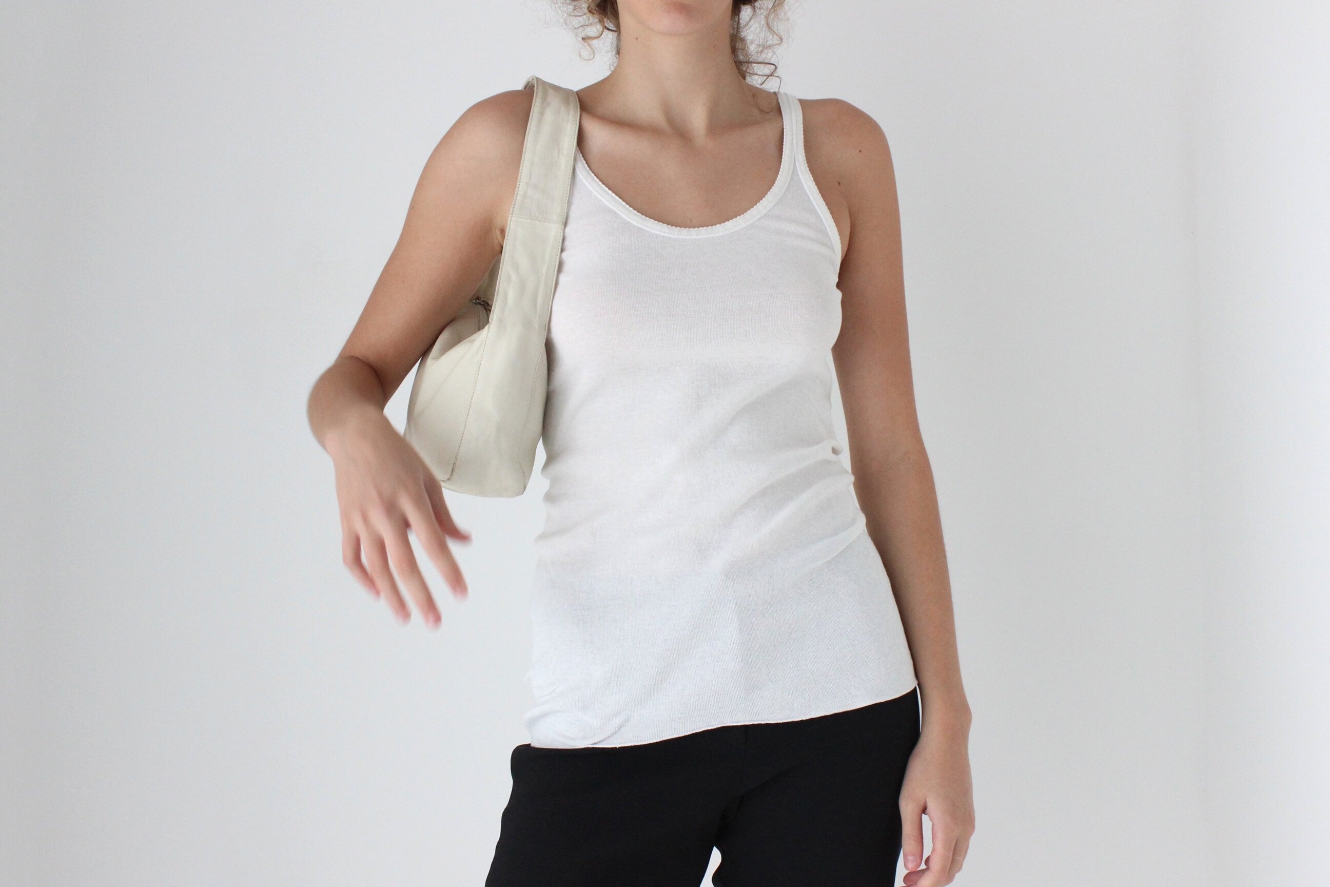 90s Ribbed Cotton Vintage Bonds Tank