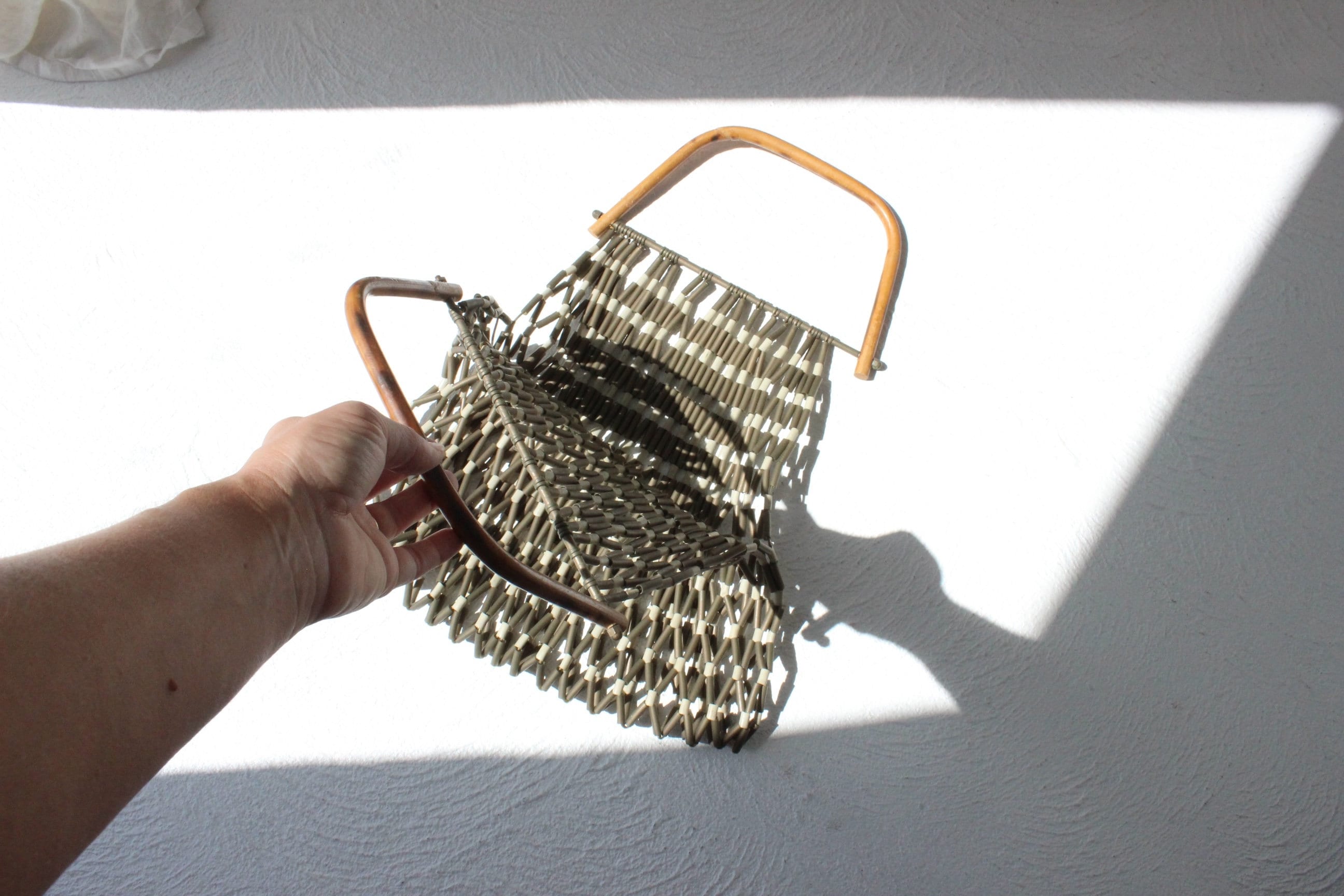 70s Bamboo Handle Bag