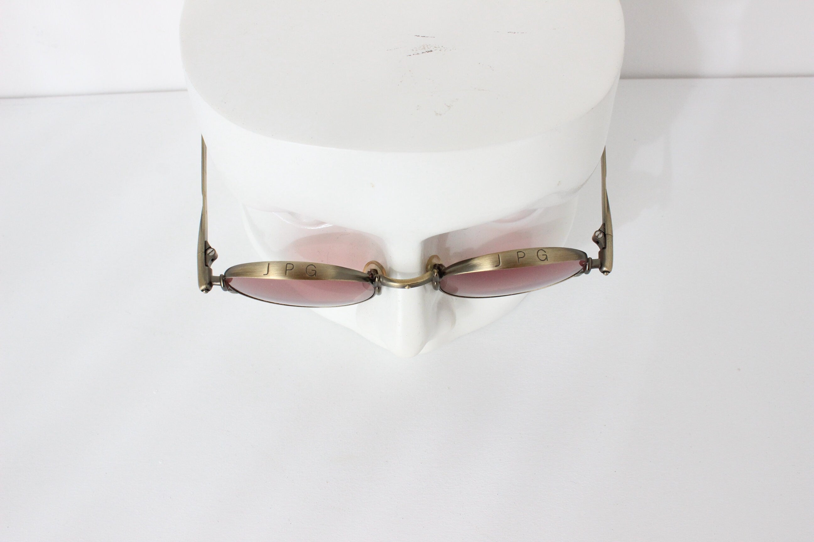 90s Jean Paul Gaultier Collectible Archival Brass Sunglasses