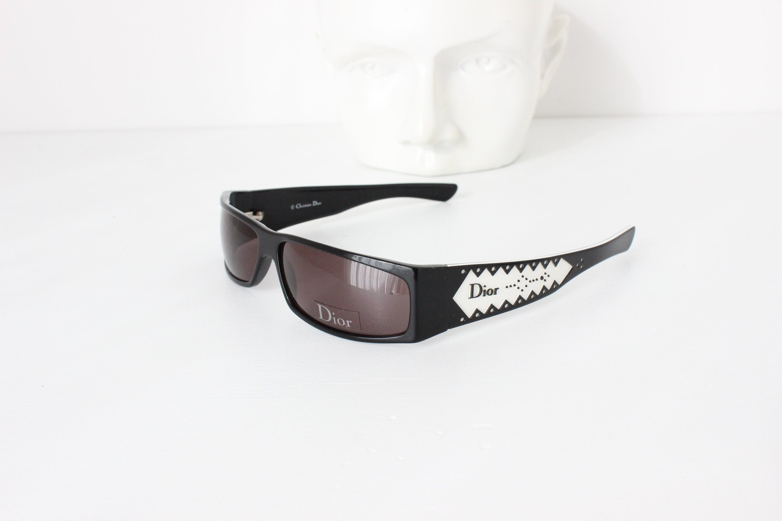 Y2K DIOR D'Trick 2 Slim Wraparound Sunglasses S/S 2004