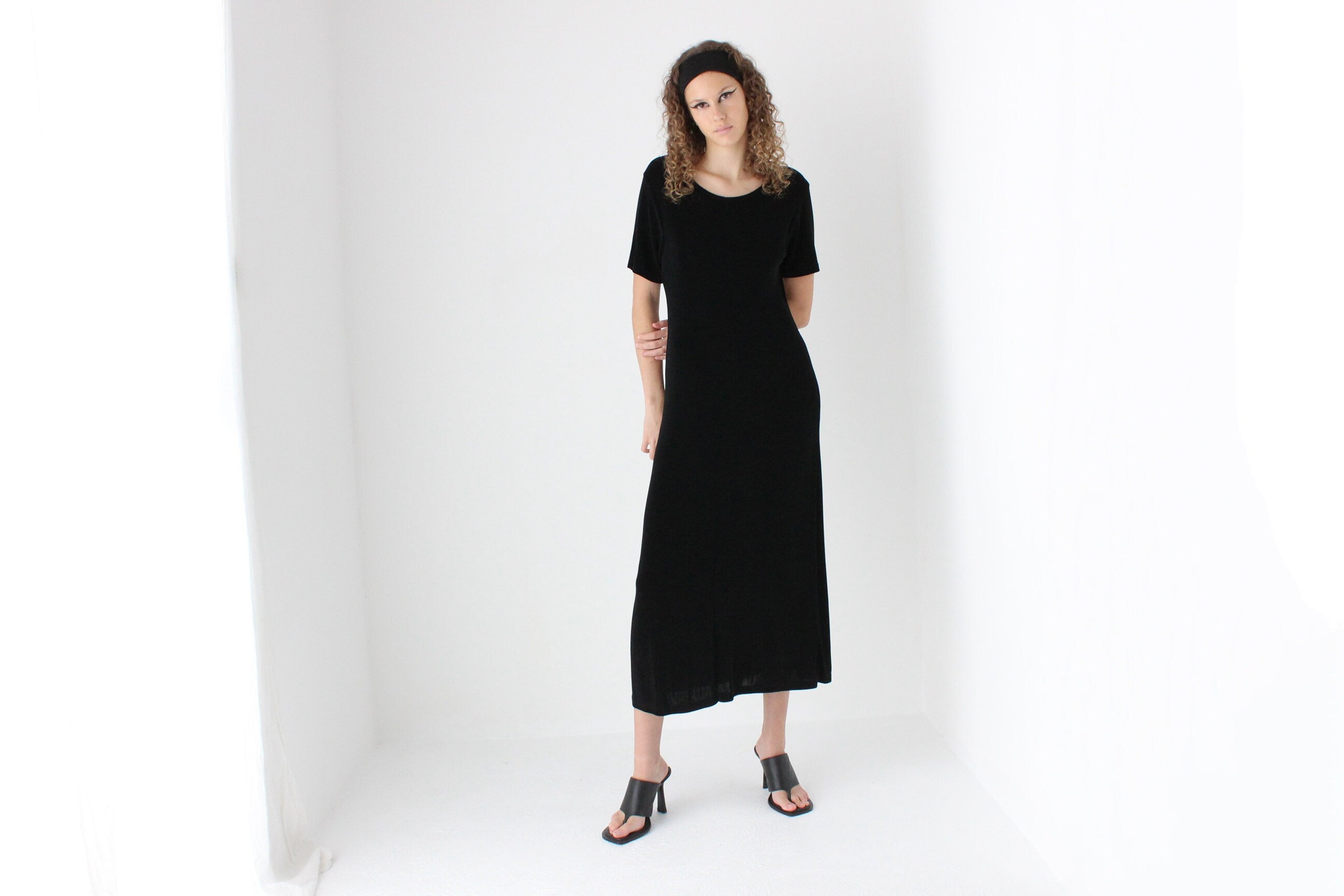 90s Slinky Relaxed Tee Dress