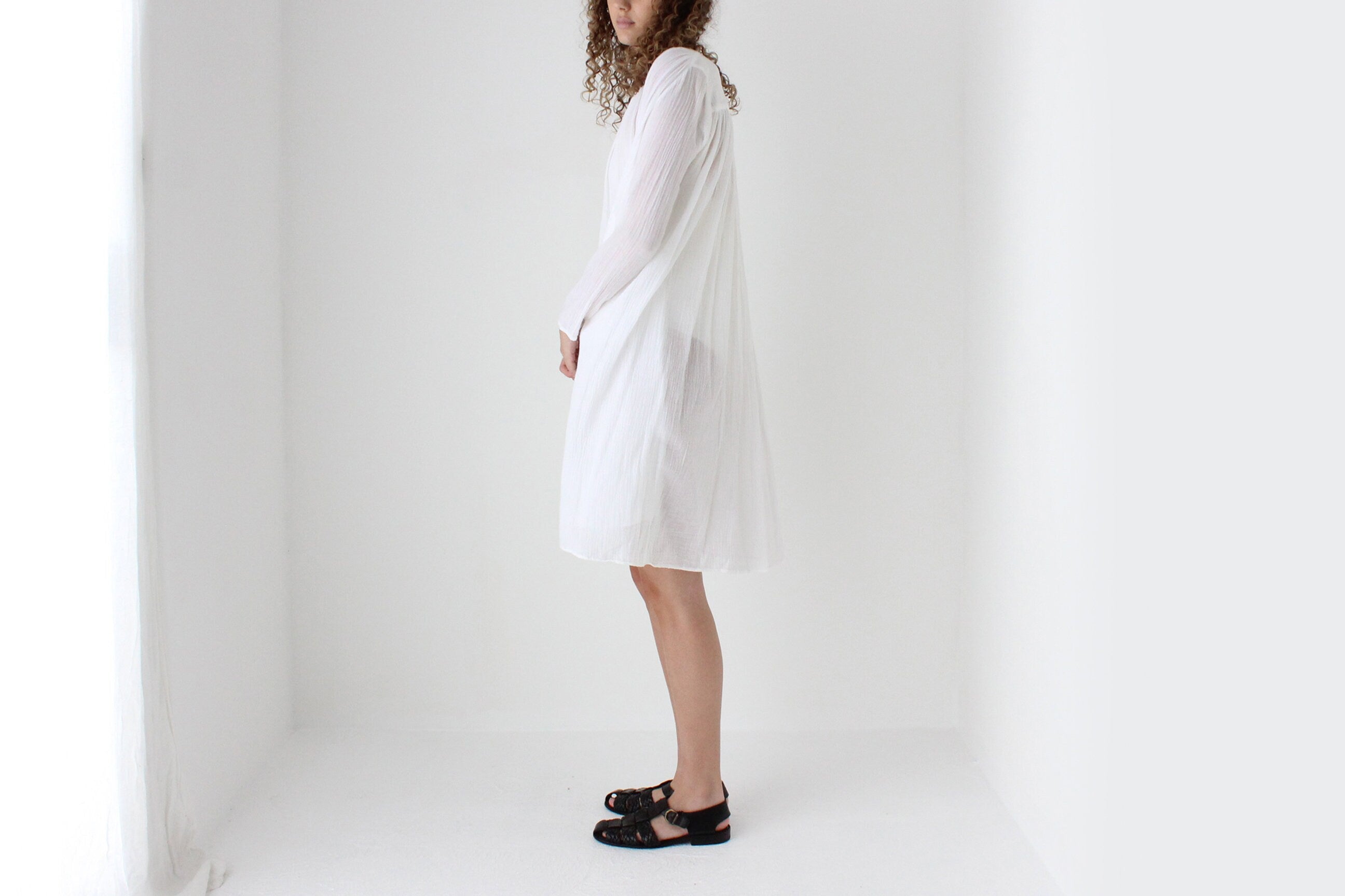 2000s Sunday Atelier Sheer Gauze Beach Dress