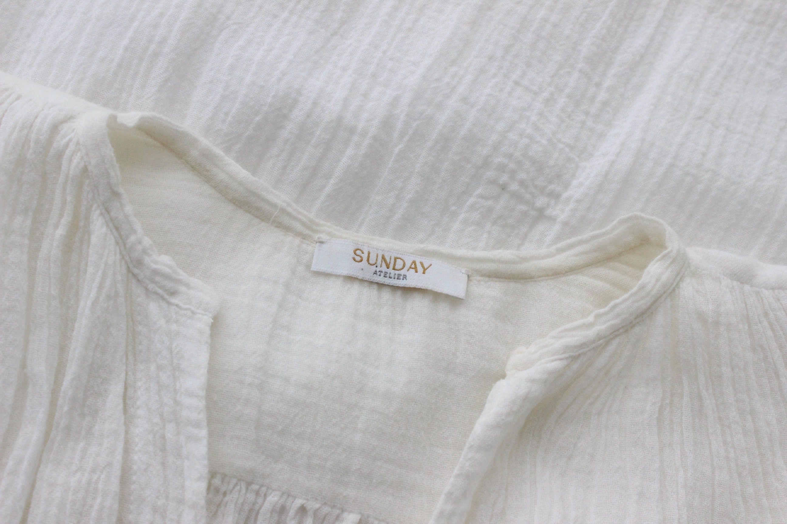 2000s Sunday Atelier Sheer Gauze Beach Dress