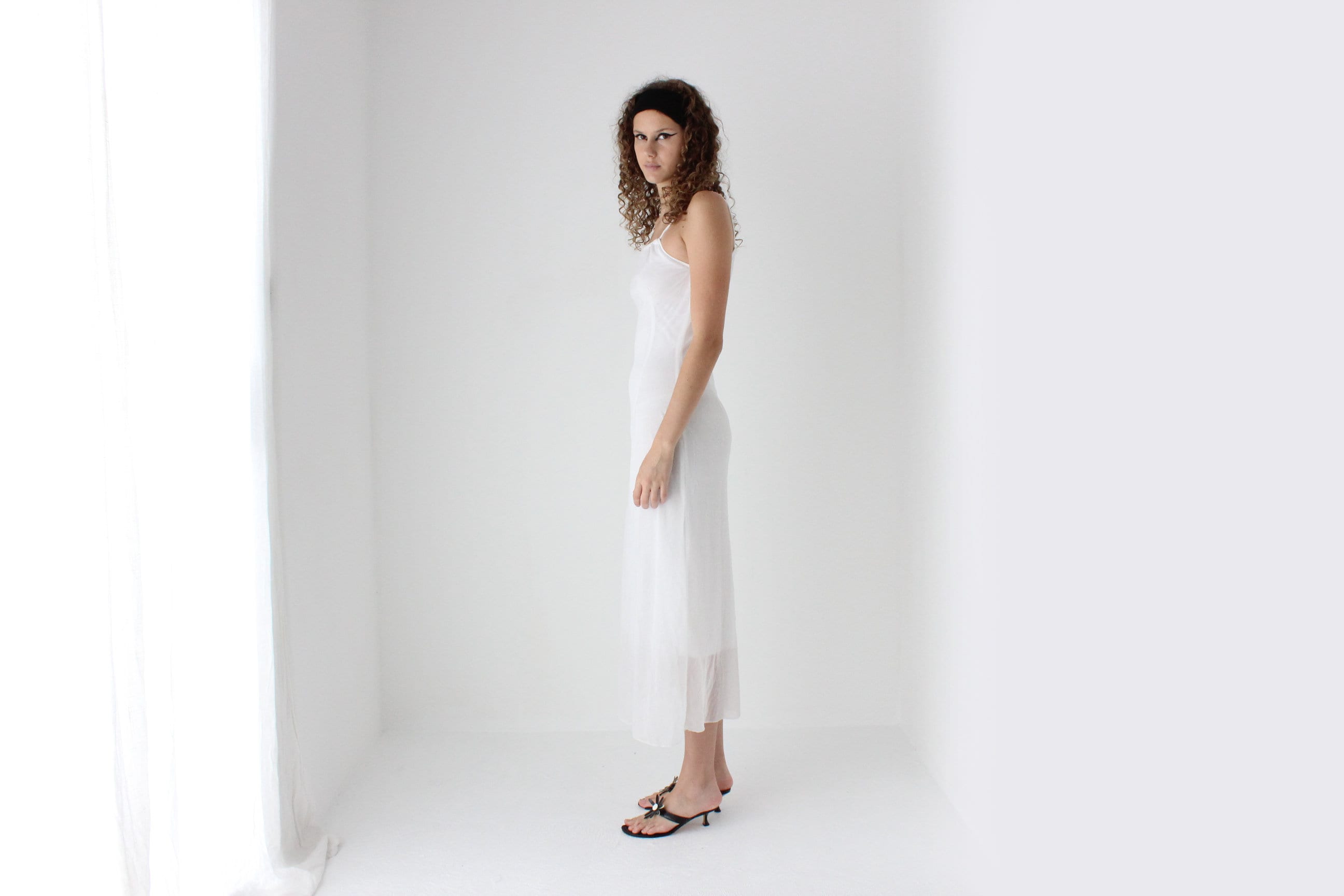 90s Layered Mesh Tank Dress