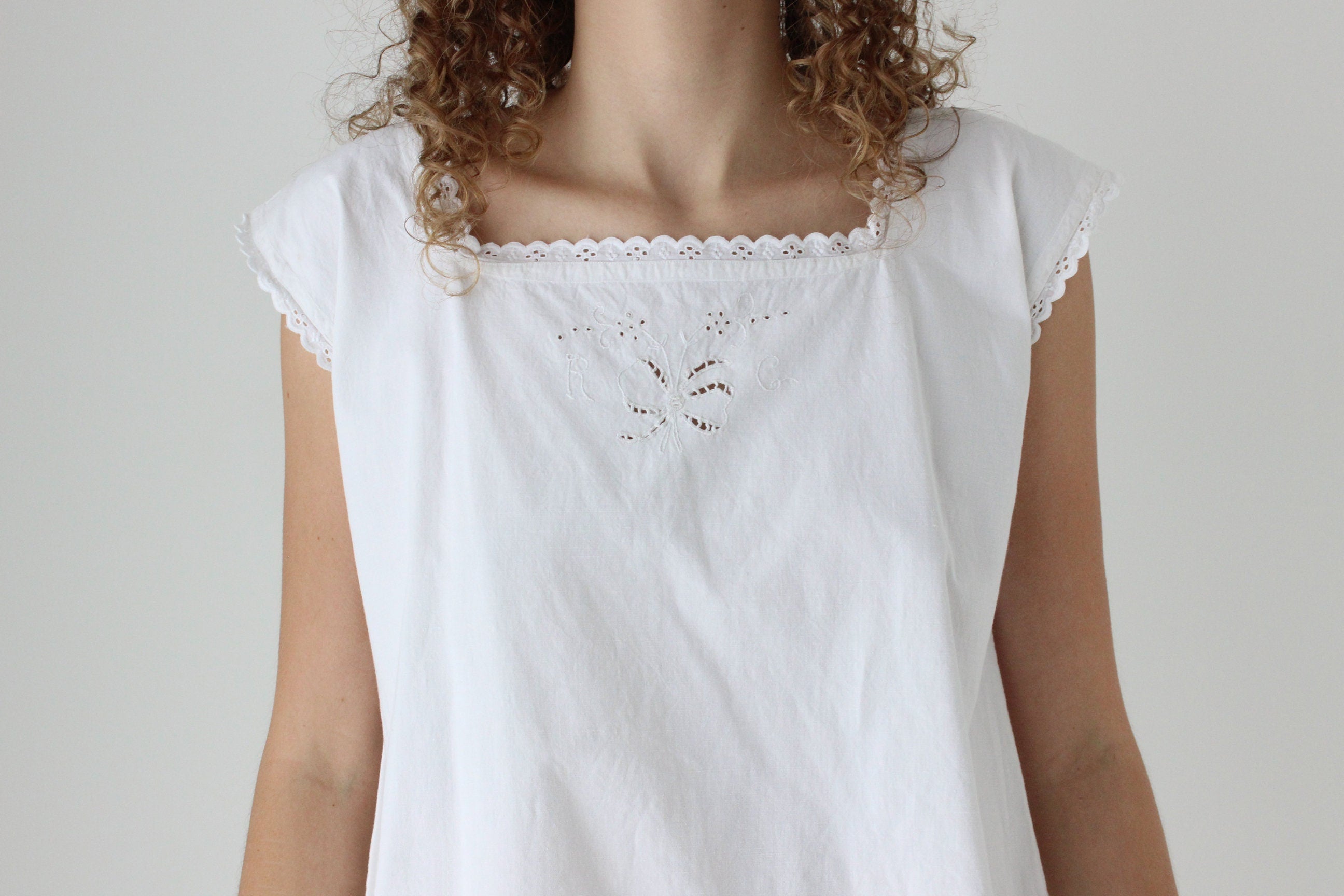 Antique Italian Cotton Smock