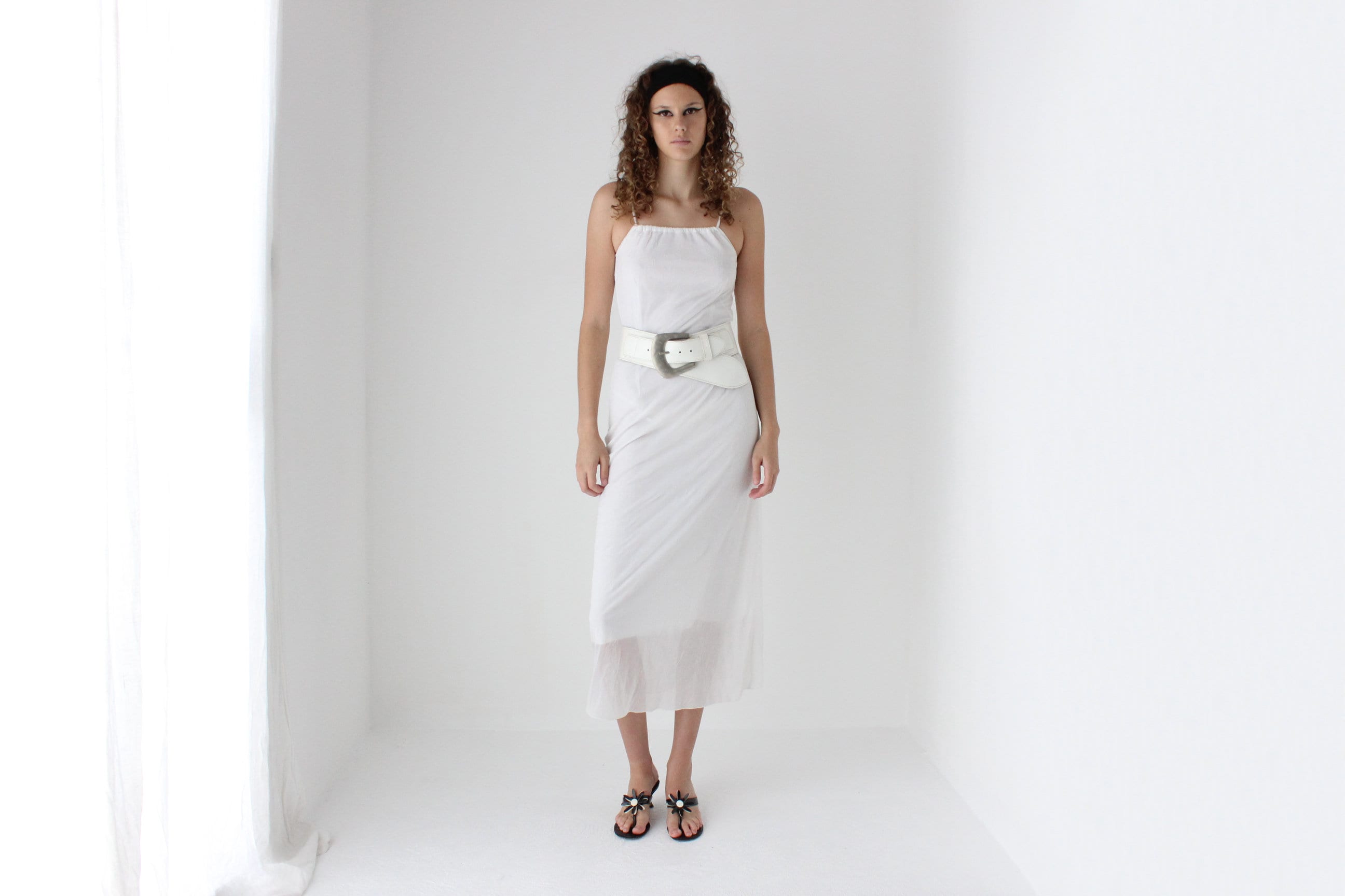 90s Layered Mesh Tank Dress