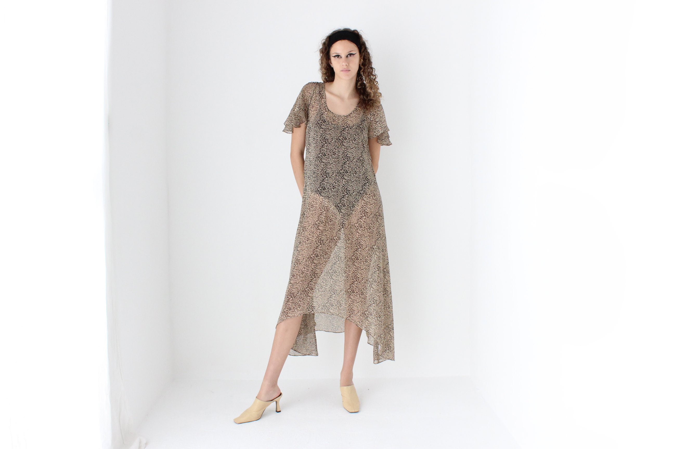 Sheer 2010s Floaty Summer Dress
