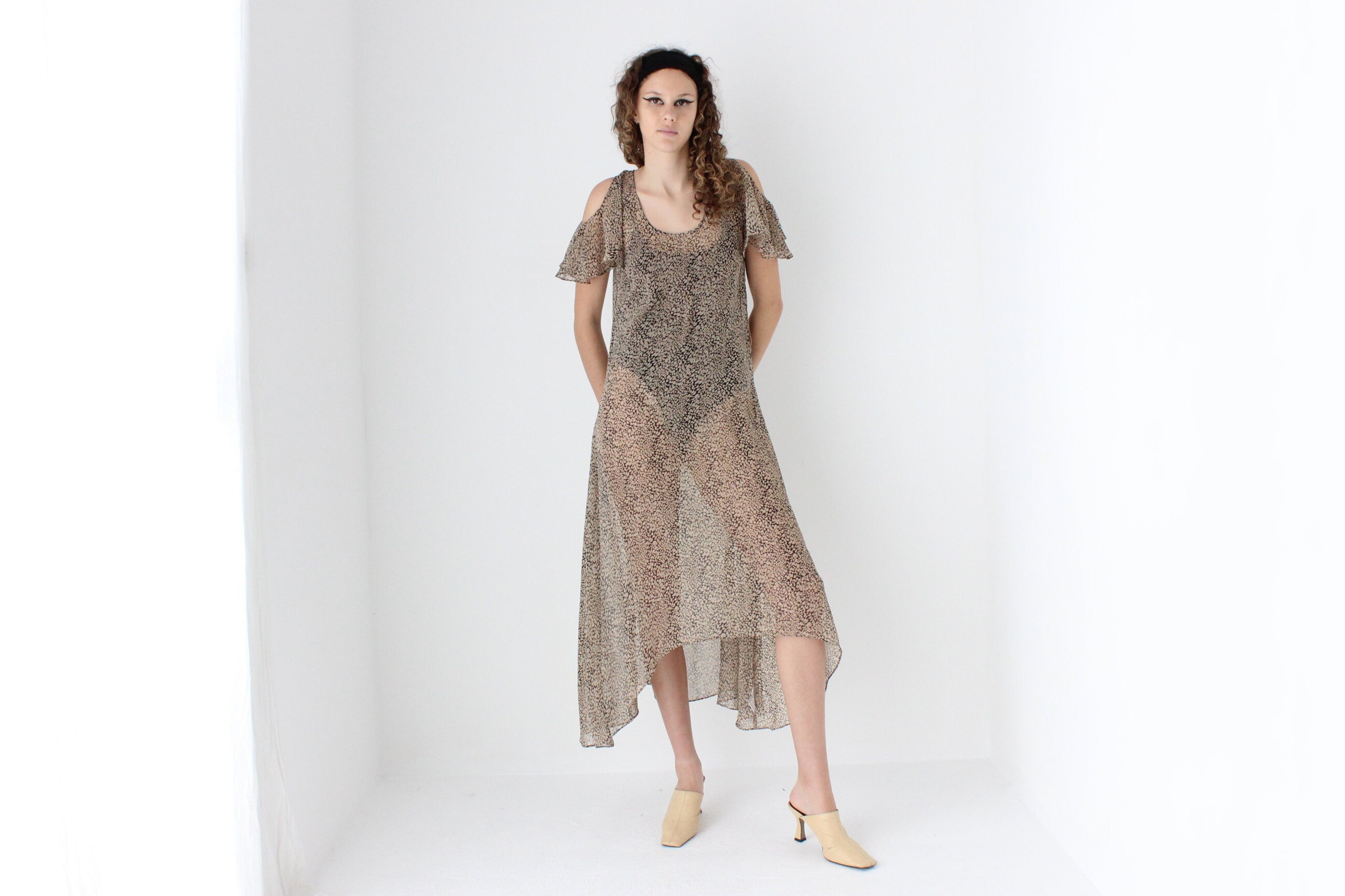 Sheer 2010s Floaty Summer Dress
