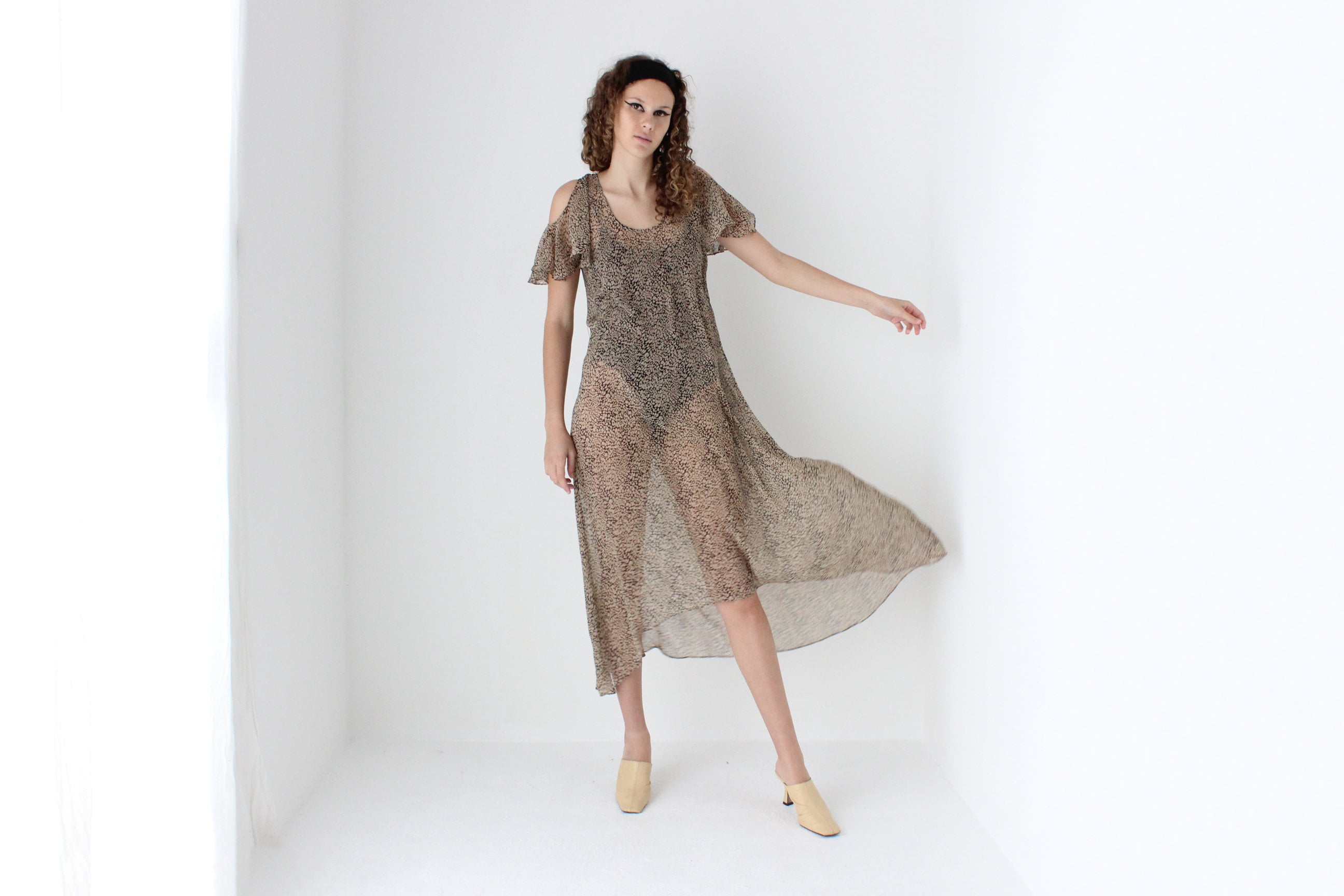 Sheer 2010s Floaty Summer Dress