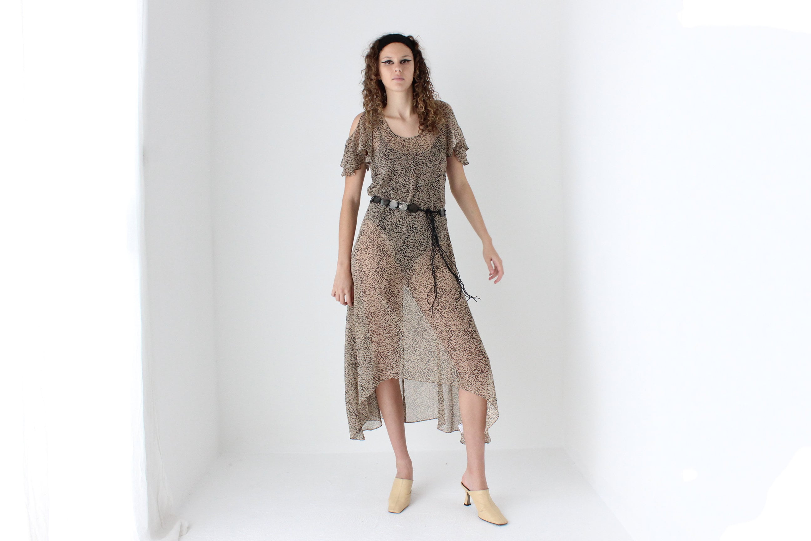 Sheer 2010s Floaty Summer Dress